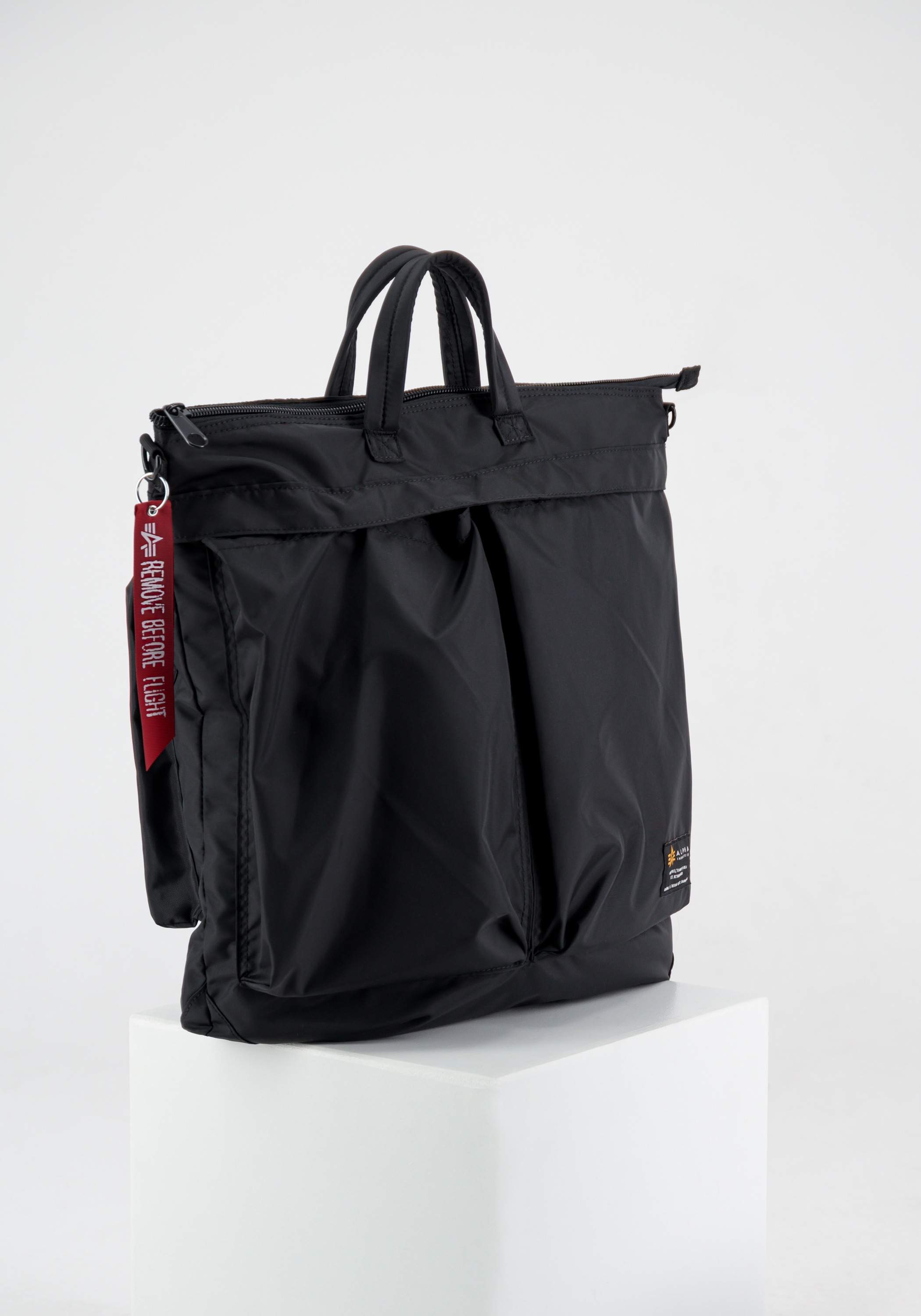 ALPHA INDUSTRIES Tragetasche »Label Helmet Bag« black