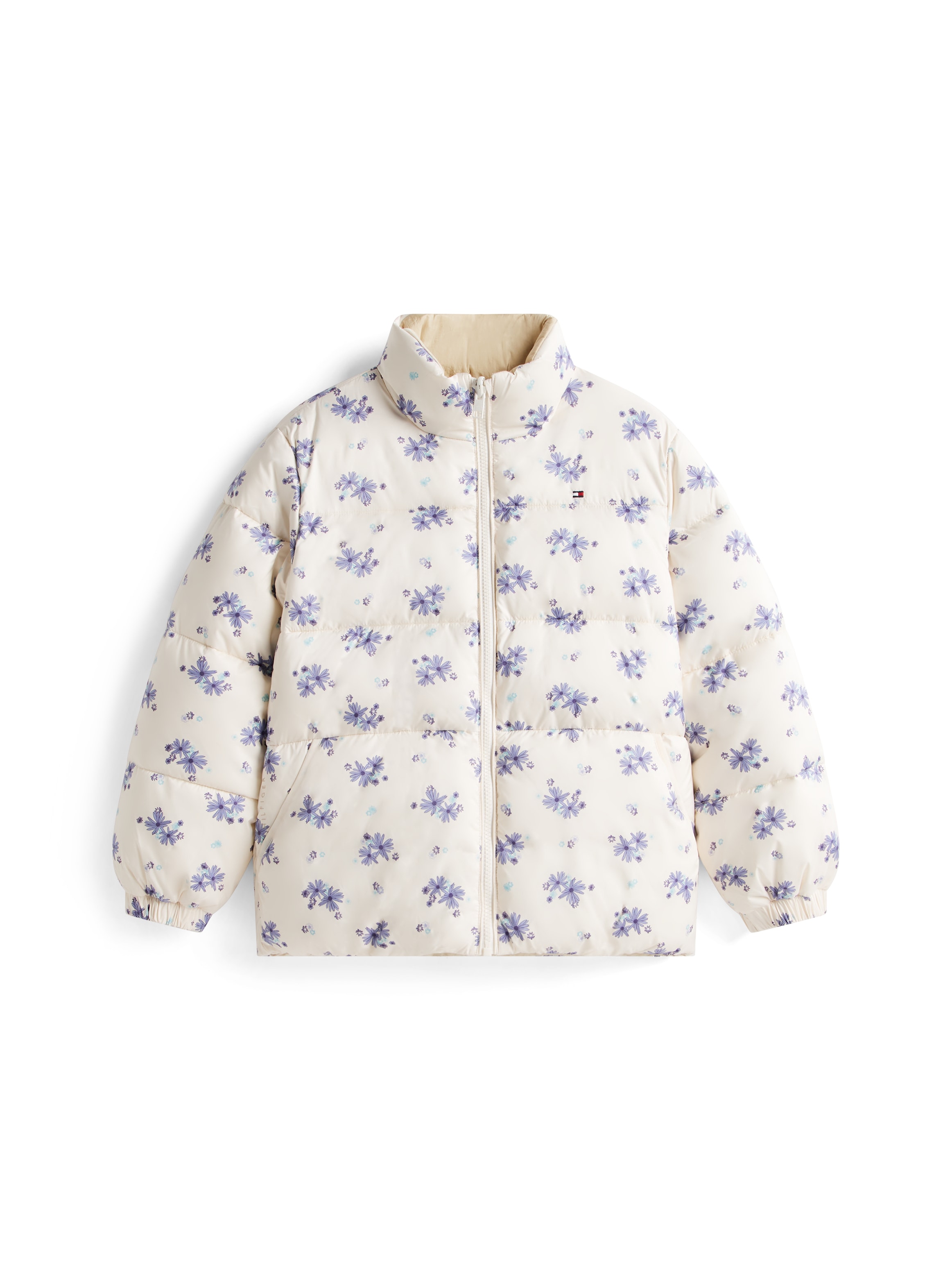 Tommy Hilfiger Wendejacke »FLOWER AOP REVERSIBLE PUFFER« ohne Kapuze Regular fit, Kinder bis 16 Jahre