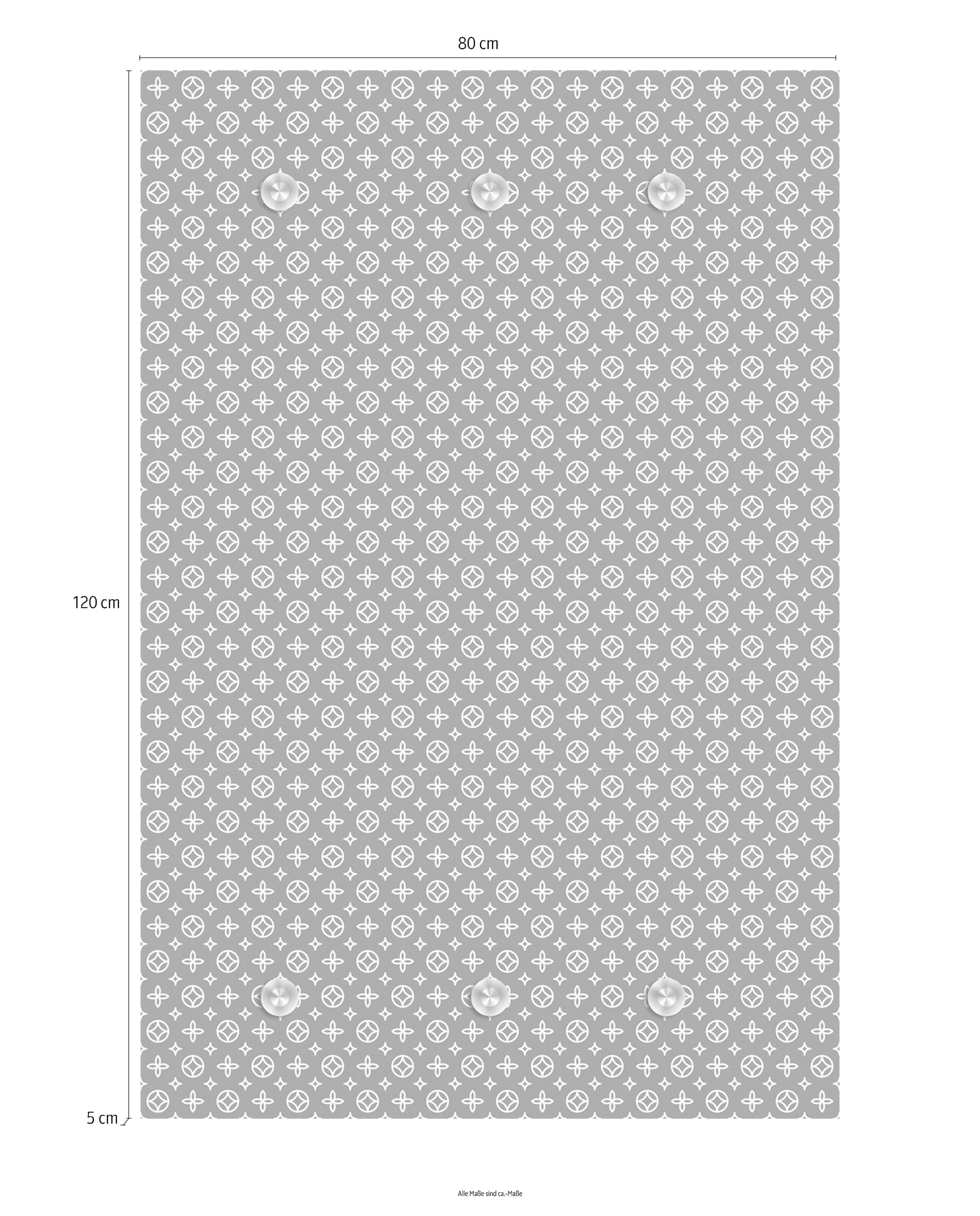 queence Garderobenleiste »Muster«, mit 6 Haken, 80 x 120 cm