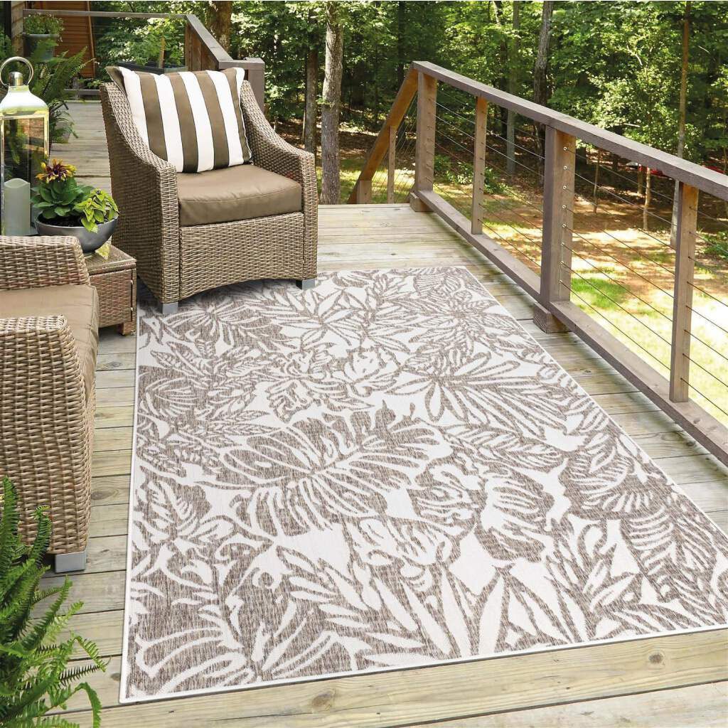 Carpet City Outdoorteppich »Outdoor 469«, rechteckig, 5 mm Höhe, Läufer, UV-beständig, Flachgewebe, auch quadratisch, In- und Outdoor