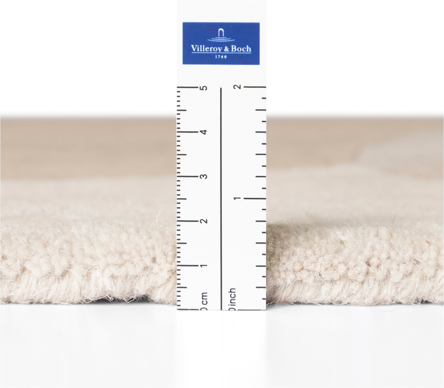 Villeroy & Boch Wollteppich »Ovia« rechteckig 17 mm Höhe Wolle, Natur,Handgemacht, Abstrakt, Kurzflor, Wohnzimmer, Schlafzimmer