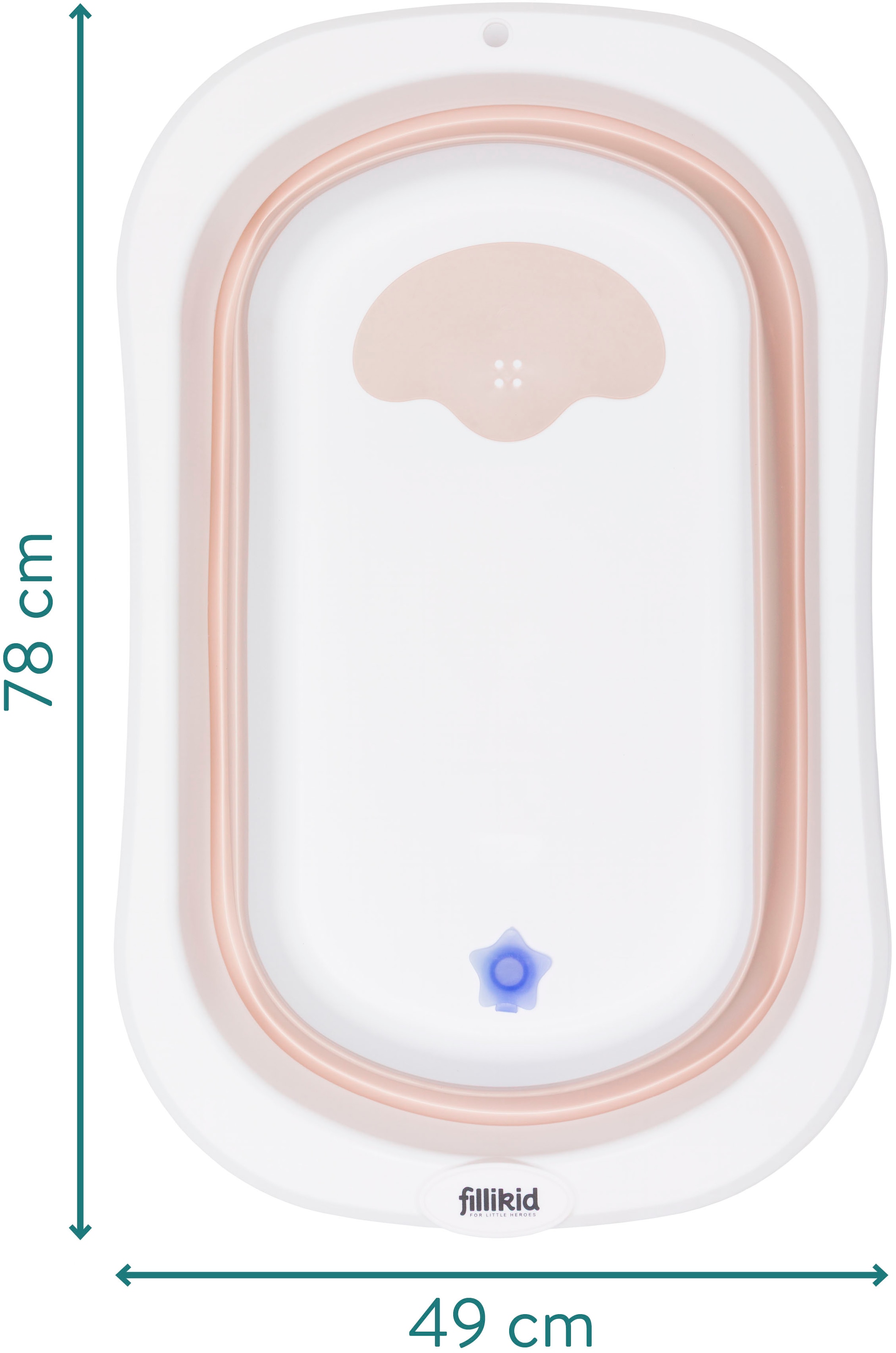 Fillikid Babybadewanne »Faltbadewanne Orca« Höhe 20 cm