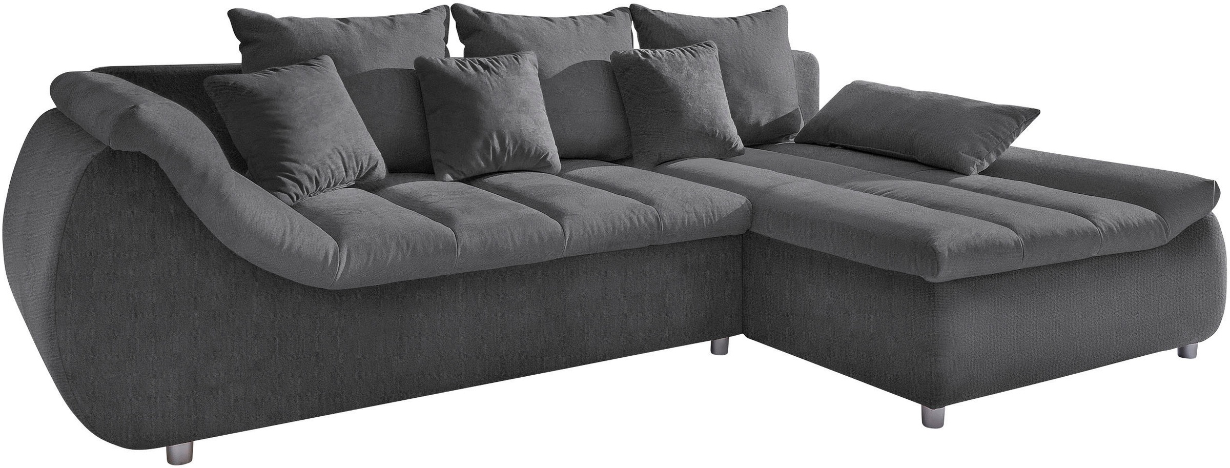 INOSIGN Ecksofa »Imola elegant und bequem, aktuelle Steppung im Sitz, L-For günstig online kaufen