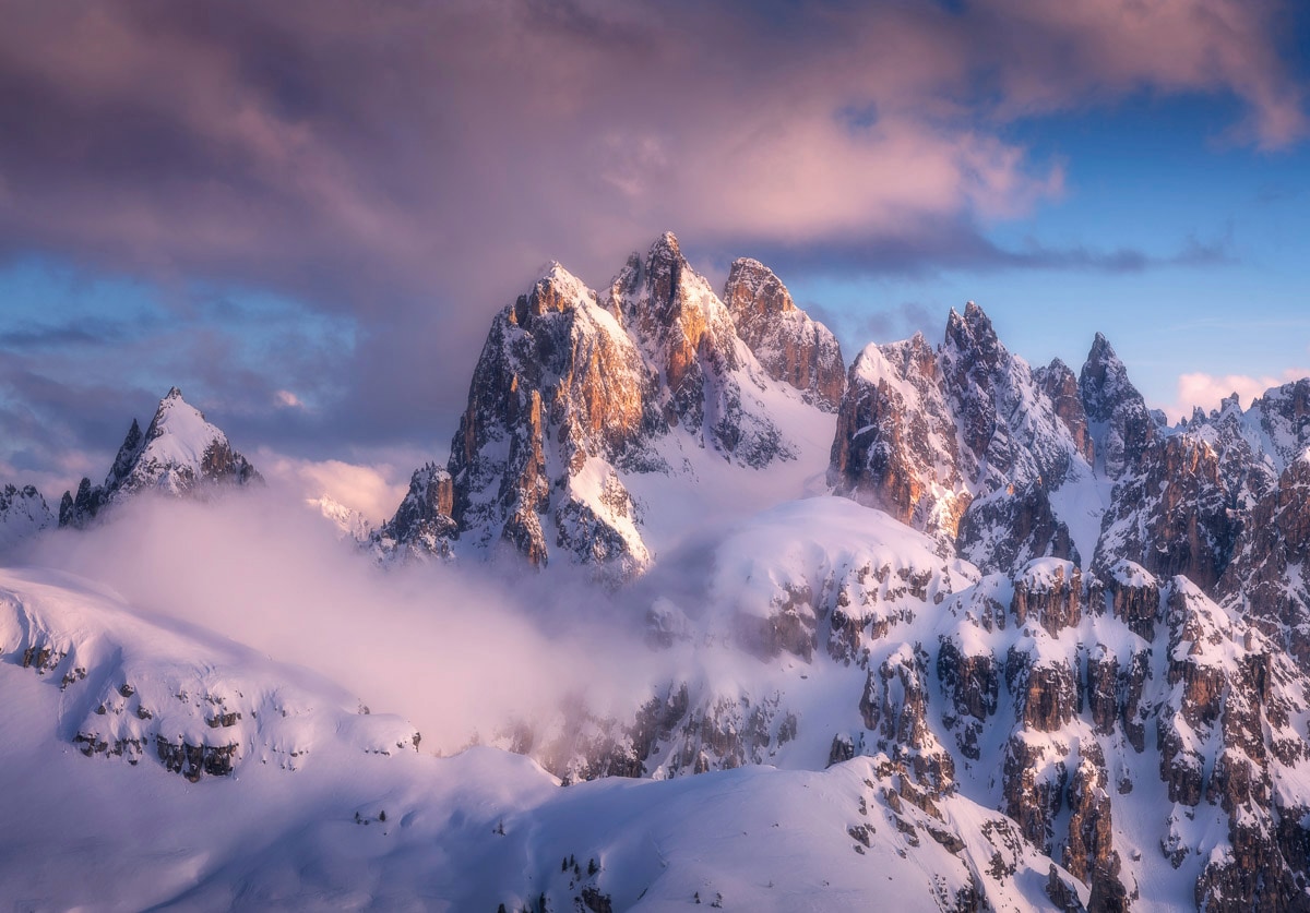 Papermoon Fototapete »Schneeberge« günstig online kaufen