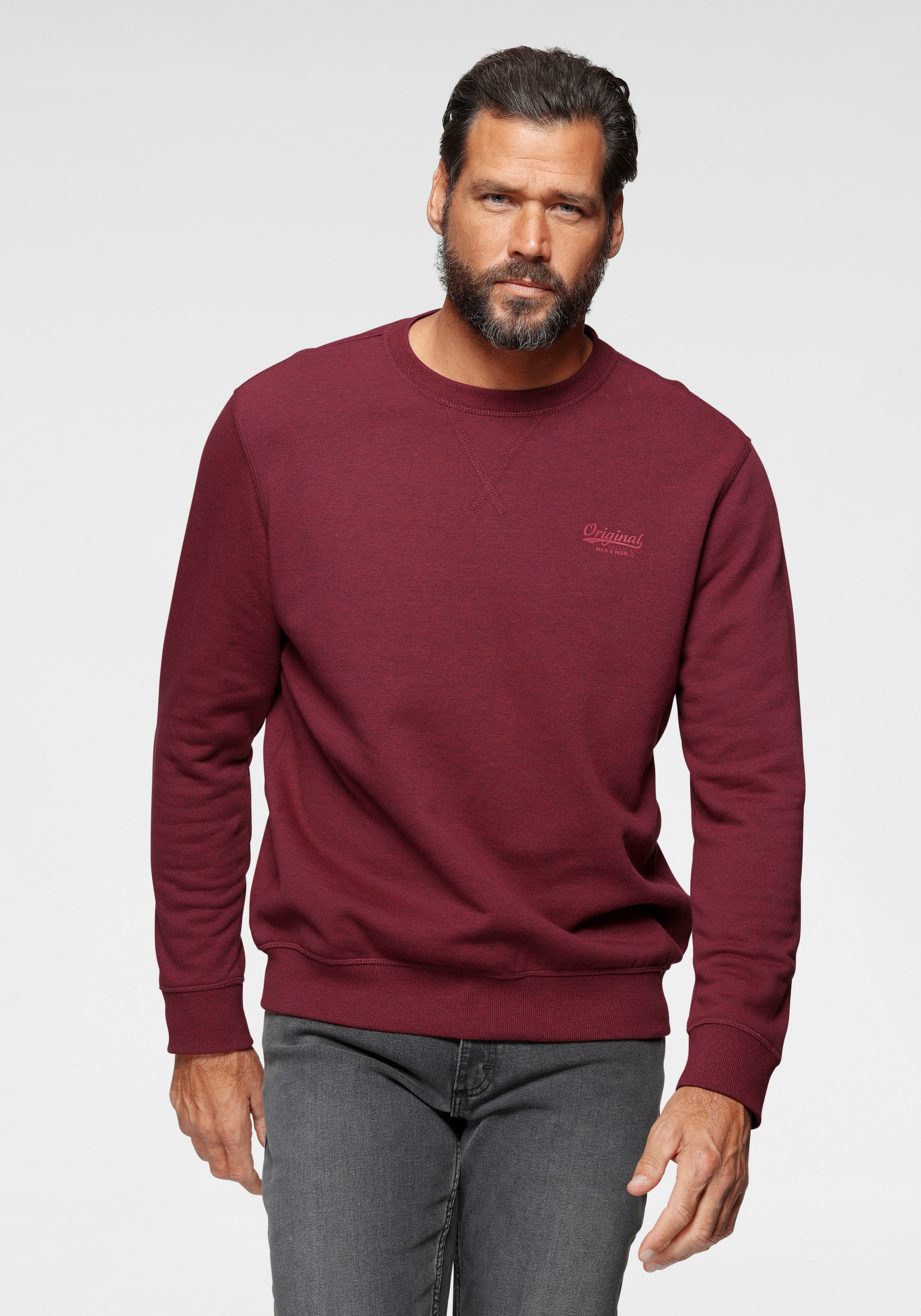 Man's World Sweatshirt, aus Baumwollmischung jetzt bestellen
