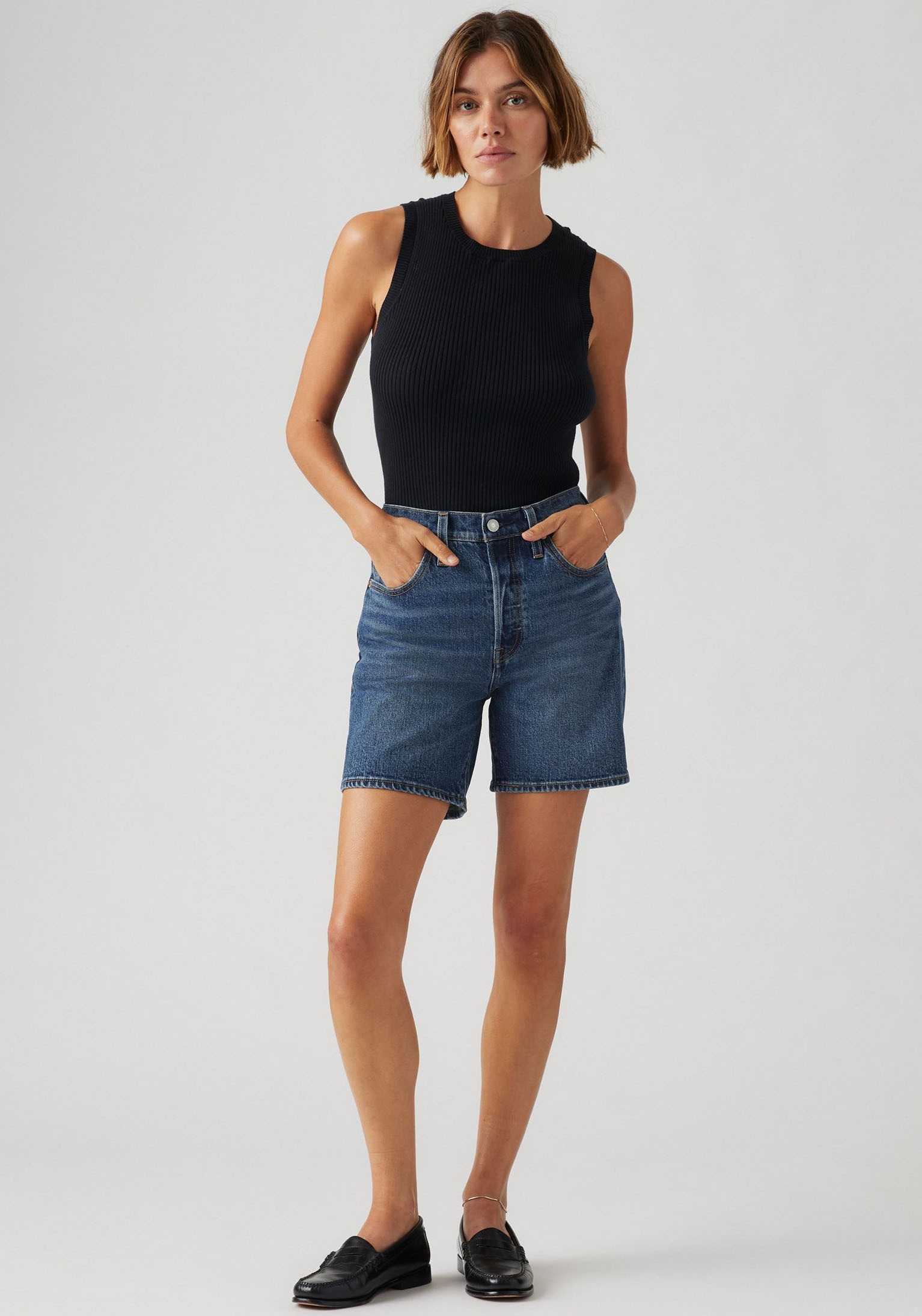 Levi's® Shorts »501MID THIGH SH«, Sommerhose Denim/Jeans in Baumwollqualität