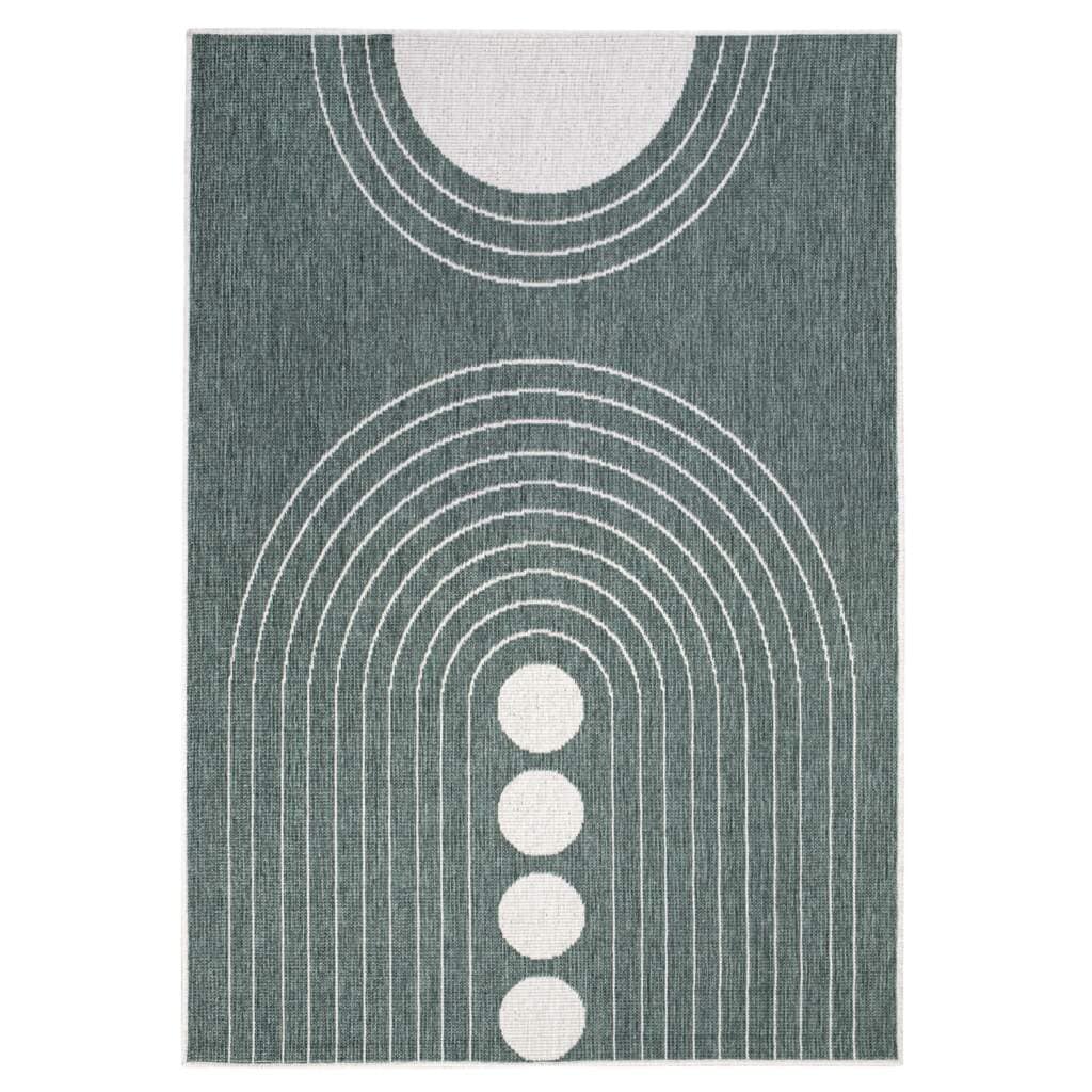 Carpet City Outdoorteppich »DUO RUG 5739«, rechteckig, 5 mm Höhe, Wendeteppich Wetterfest In- & Outdoor, Balkon, Terrasse, Wohnzimmer