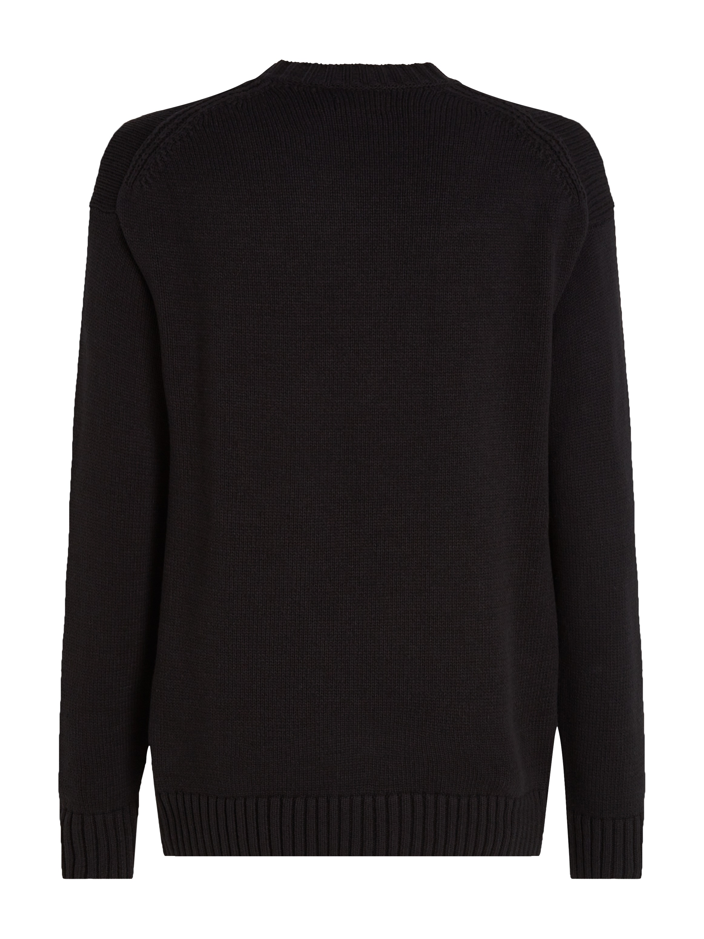 Calvin Klein Jeans Rundhalspullover »CHENILLE MONOLOGO SWEATER«, mit Logostickerei