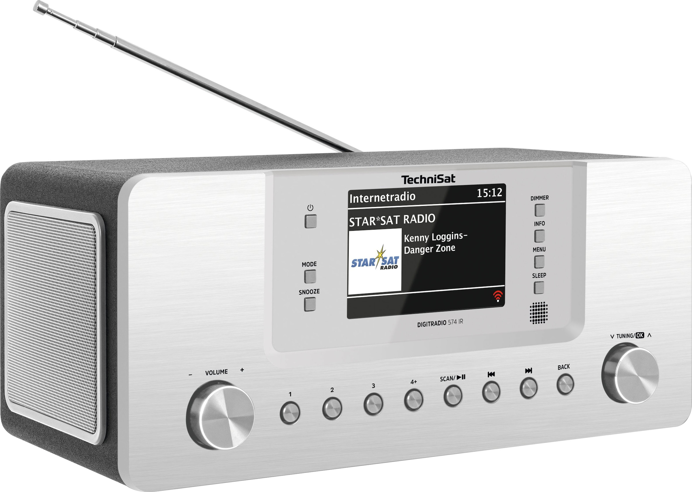 TechniSat Radio »DIGITRADIO 574 IR«, (Bluetooth-A2DP Bluetooth-AVRCP Bluetooth-WLAN Digitalradio (DAB+)-UKW mit RDS-Internetradio 10 W)