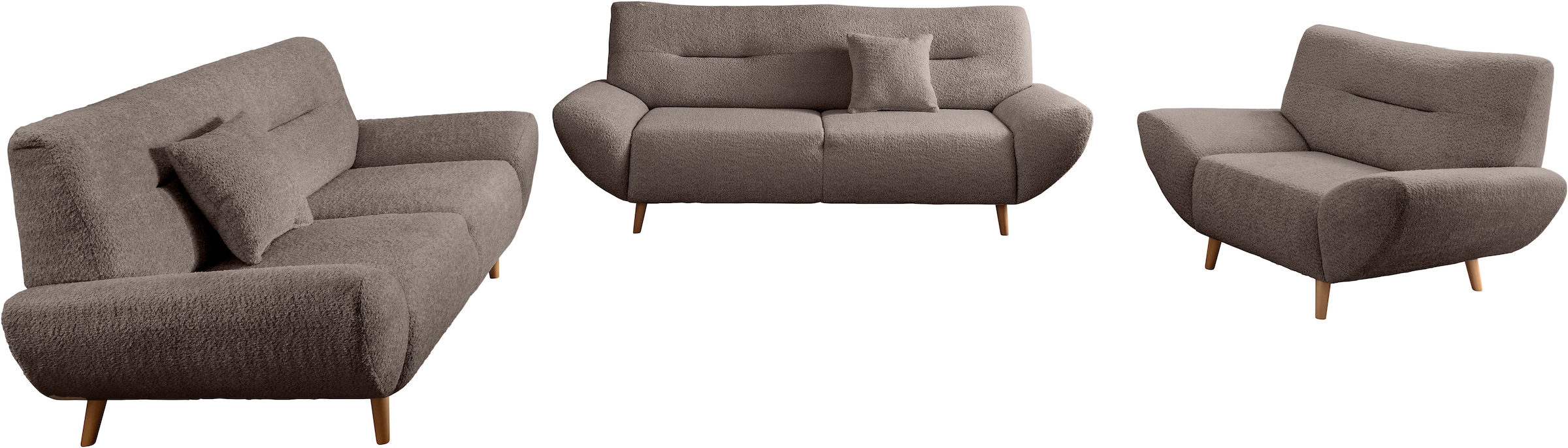 Home affaire Polstergarnitur »DRAGO« 3 tlg. tlg. günstig online kaufen
