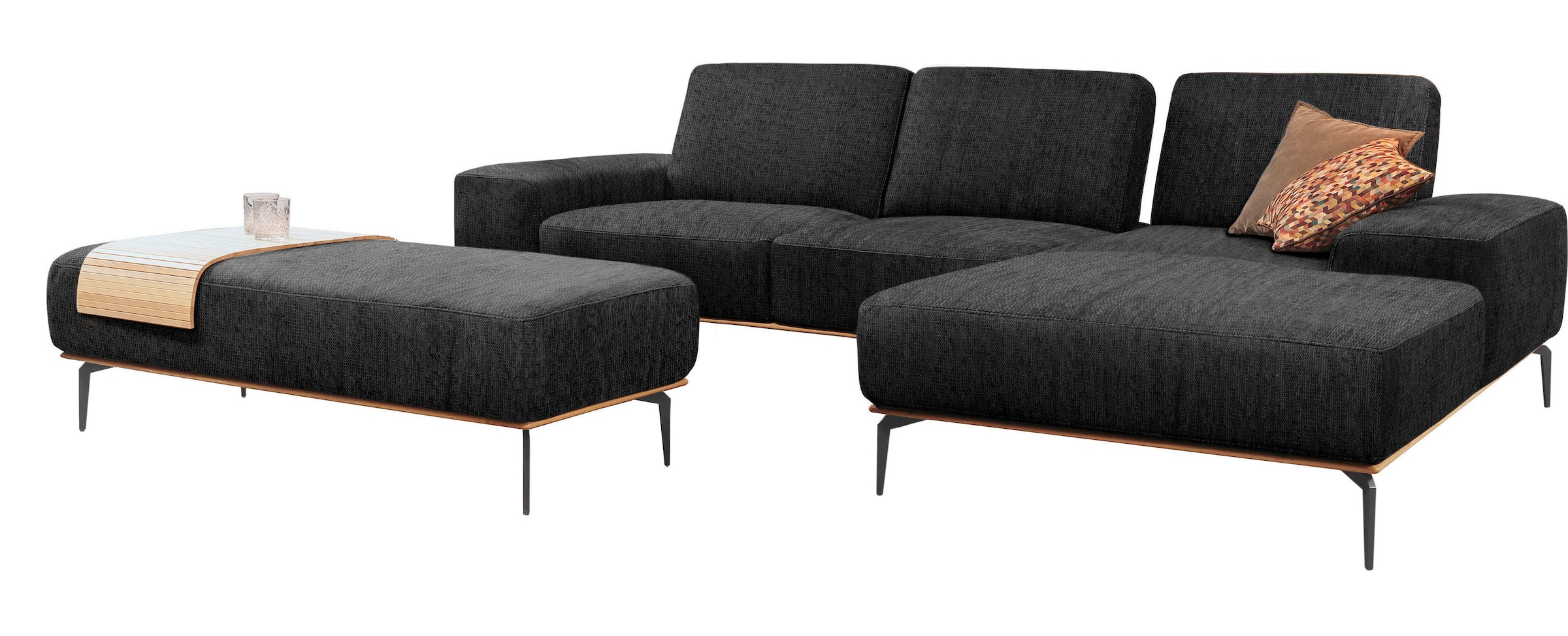 W.SCHILLIG Ecksofa "run, Designsofa mit tollem Sitzkomfort, bequem, L-Form" günstig online kaufen