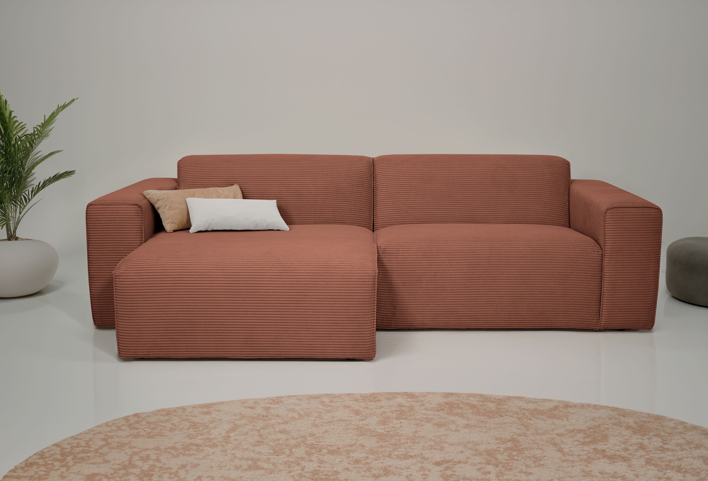 INOSIGN Ecksofa »Koa,228cm, L-Form, Modulsofa, Webstoff, Cord, Struktur« De günstig online kaufen