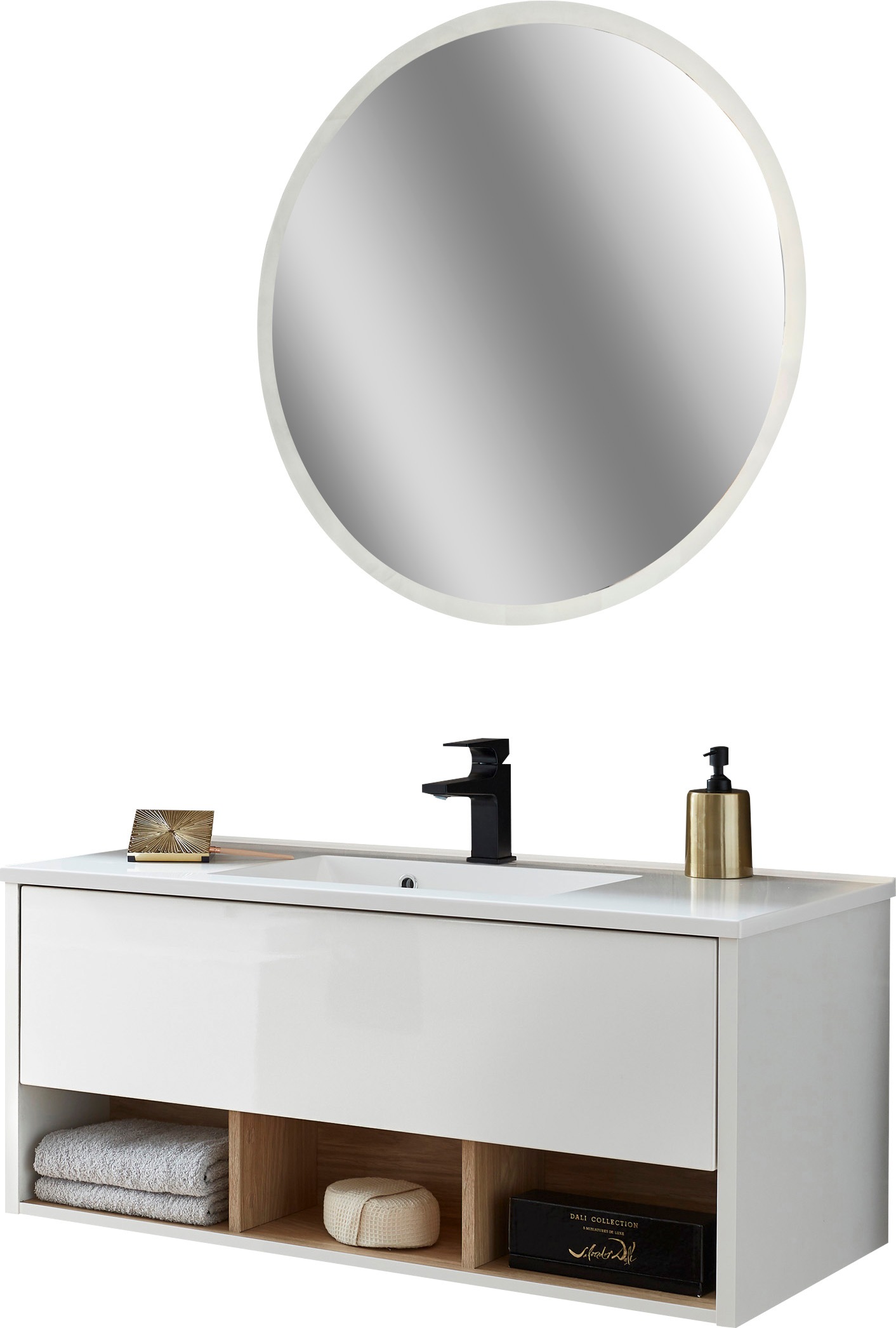 PLACES OF STYLE Badmöbel-Set »Studio Line, Bad im modernen Design, 2-teilig günstig online kaufen