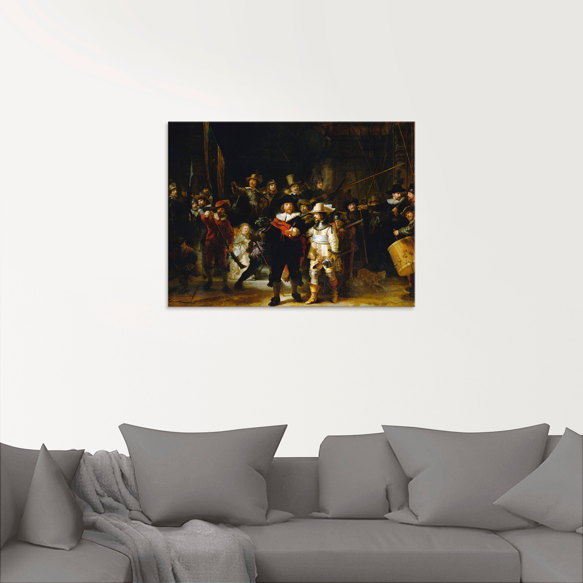 Artland Glasbild »Die Nachtwache. 1642« Porträts 1 Stk. tlg. in verschiedenen Größen