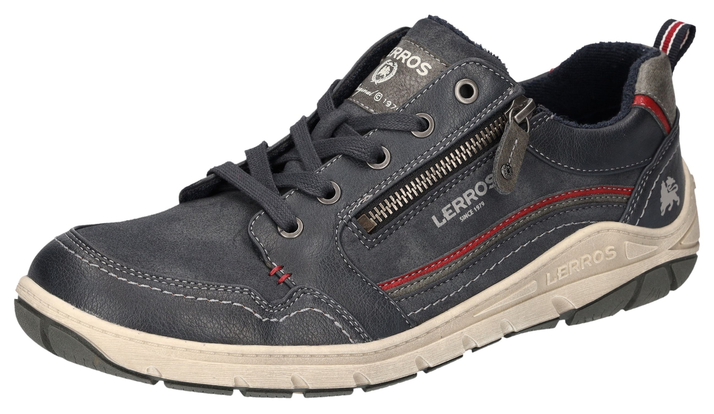 LERROS Sneaker  Schnürschuh, Freizeitschuh, Halbschuh mit Reißverschluss