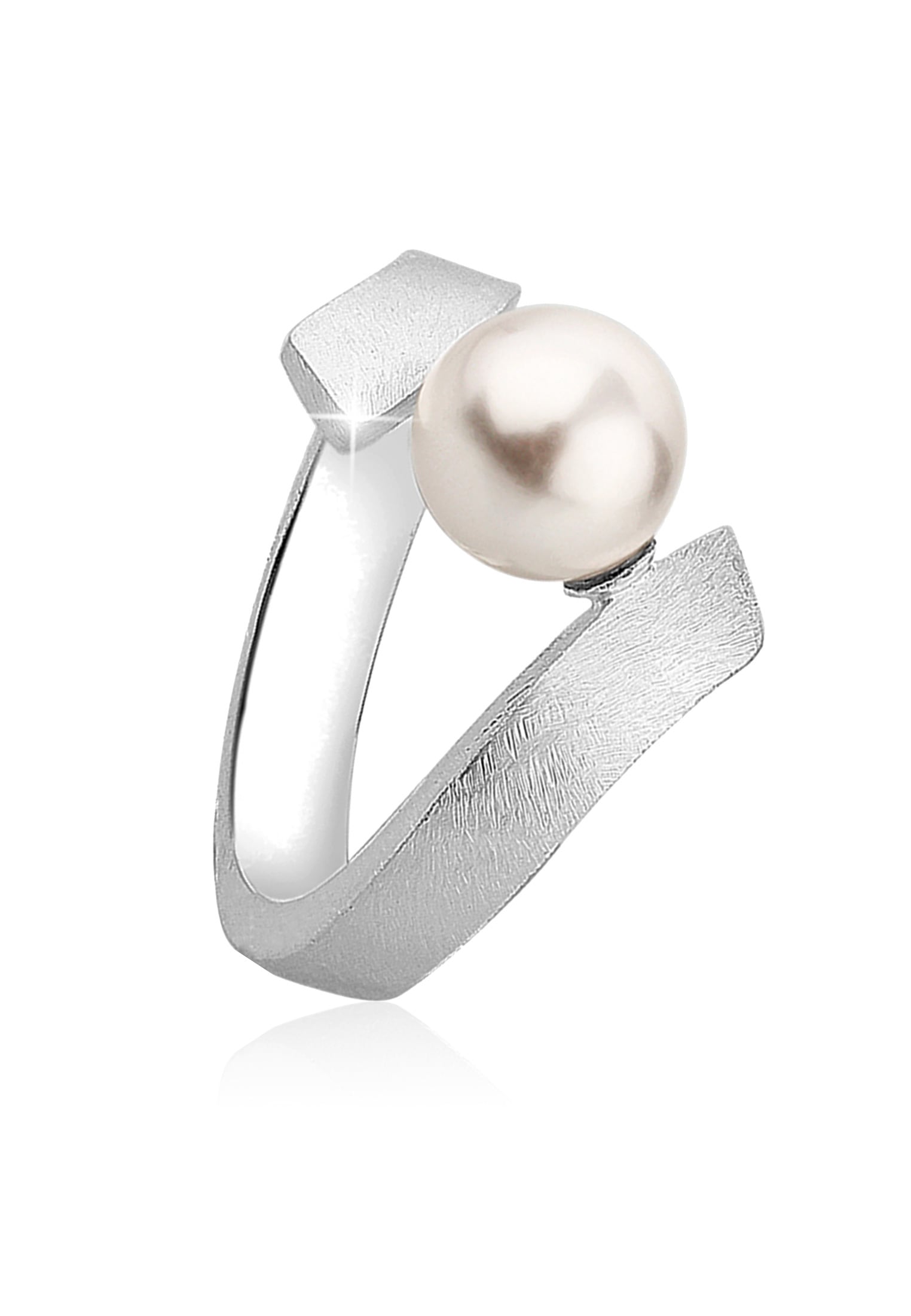 Perlenring »Synthetische Perle 925 Silber«