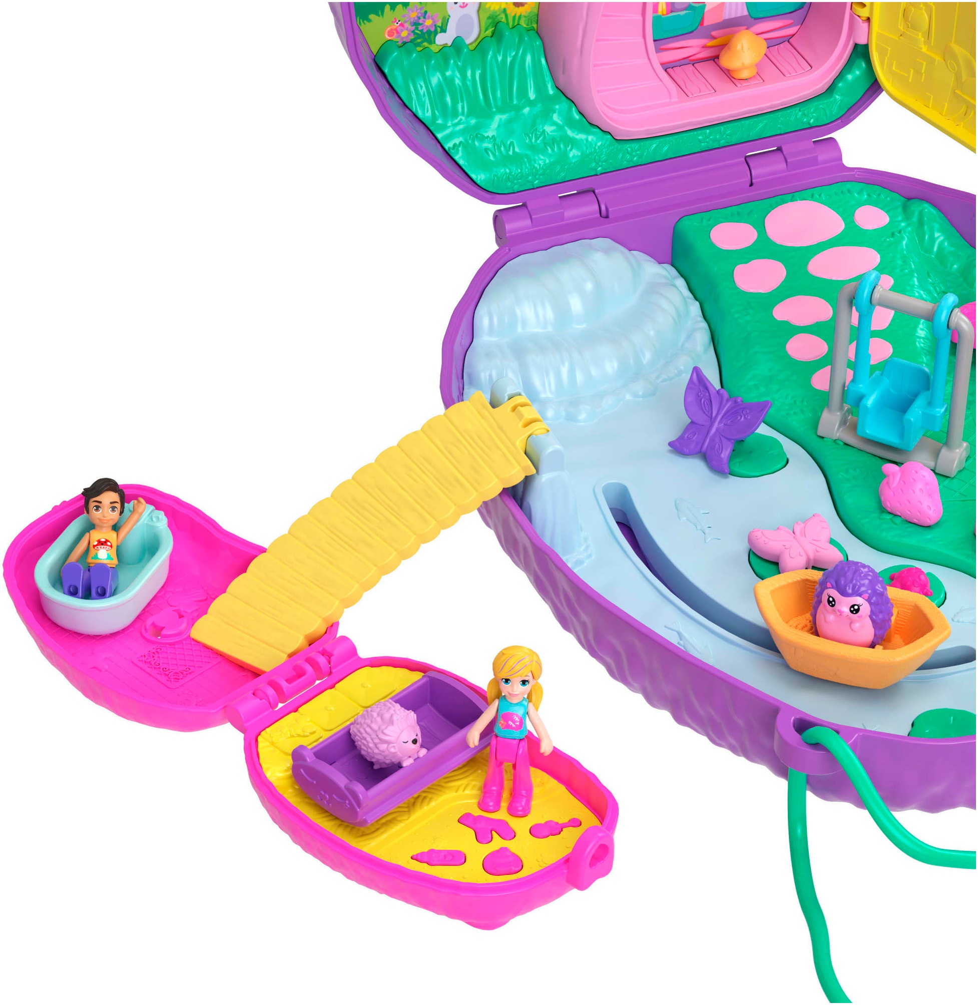Polly Pocket Spielwelt »Igel-Mama & Baby Schatulle«