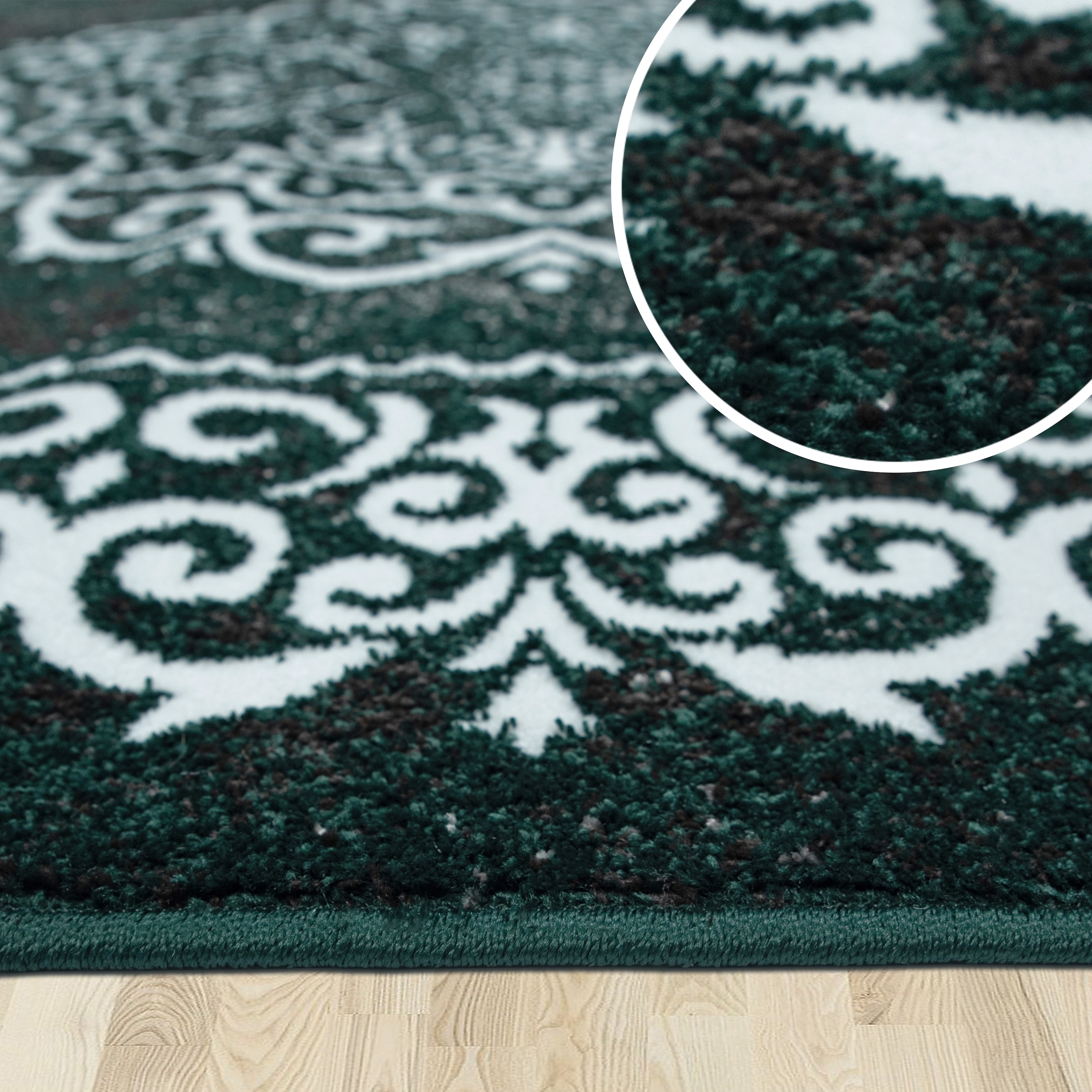 OTTO home Teppich »Dafna« rechteckig 9 mm Höhe Orient-Optik, Vintage Design, Kurzflor, pflegeleicht, dezenter Glanz