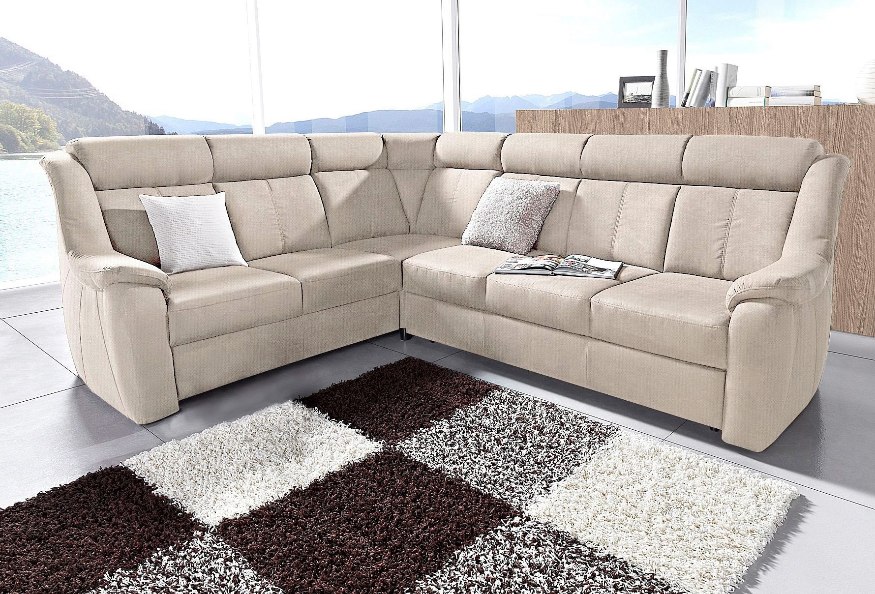 sit&more Ecksofa »Basel L-Form«, wahlweise mit Relaxfunktion günstig online kaufen