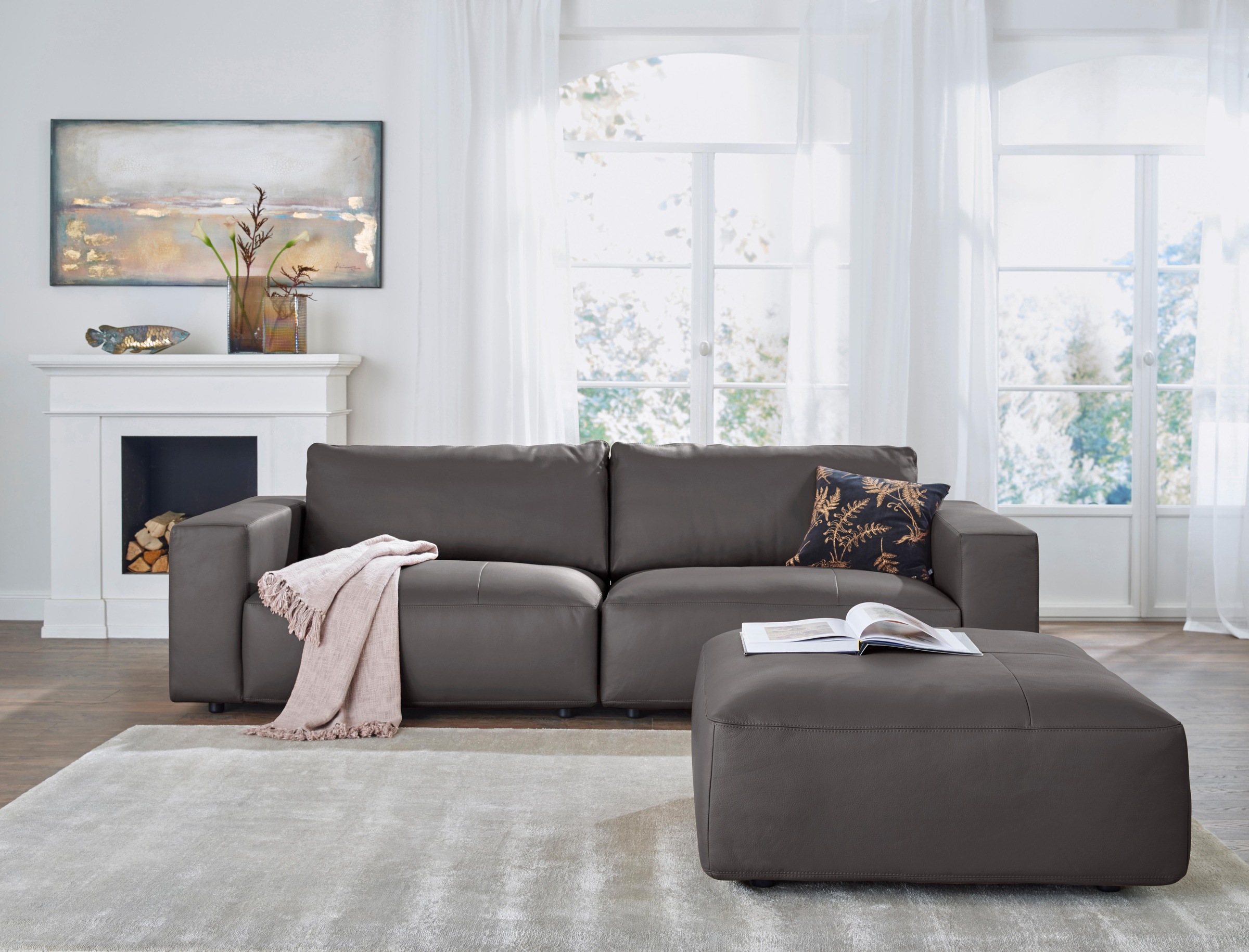 Musterring Big-Sofa »LUCIA«, in vielen Qualitäten und 4 unterschiedlichen Nähten, 3-Sitzer
