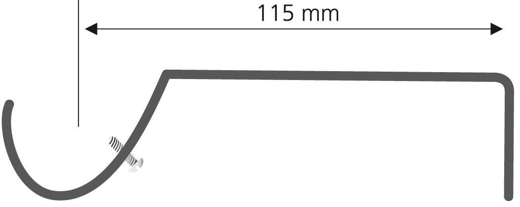 Liedeco Träger, (Set, 2 St.), für Gardinenstangen Ø 16 mm