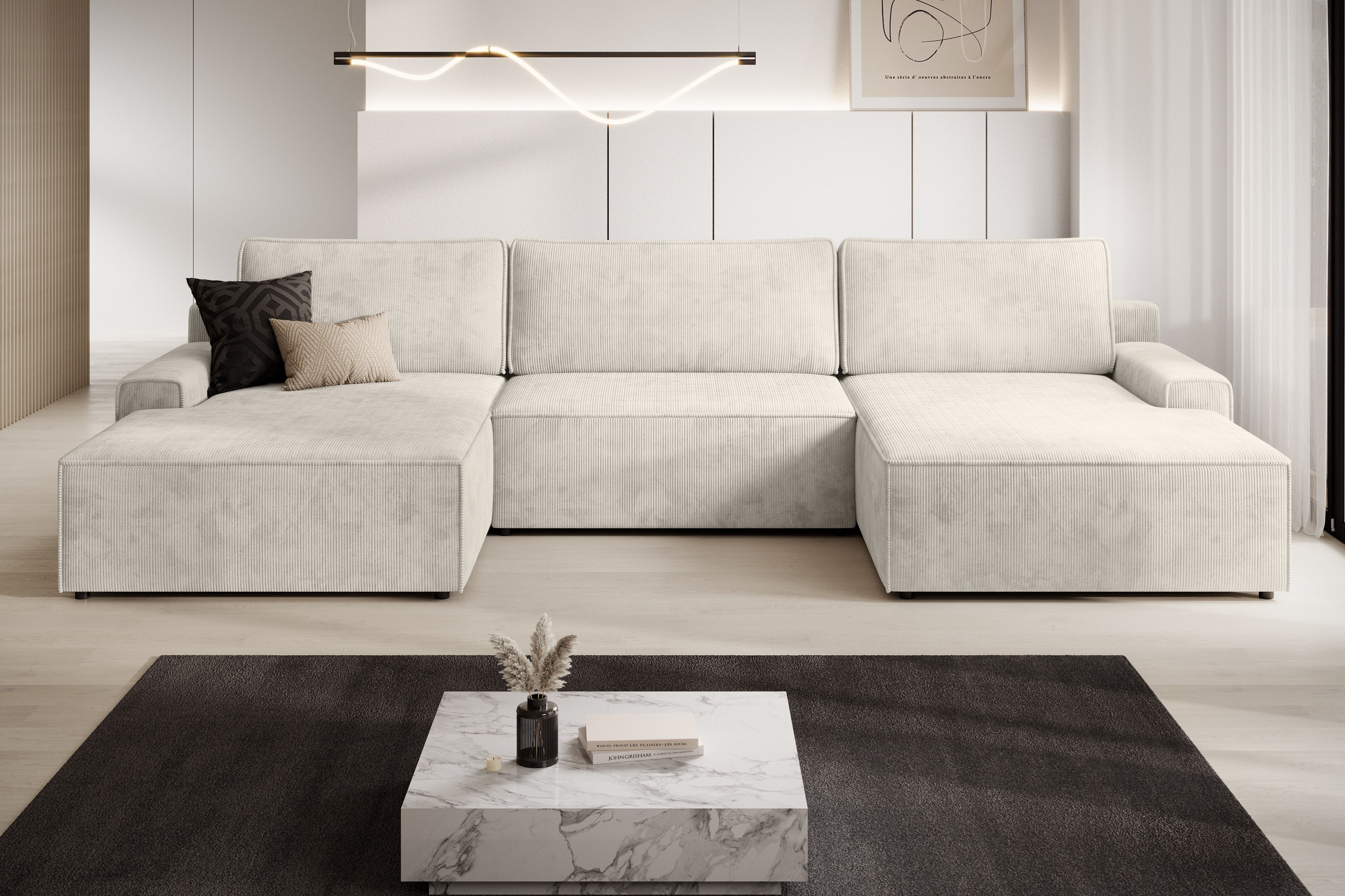 TRENDMANUFAKTUR Wohnlandschaft »Challenge, Schlafsofa mit Bettkasten, Couch günstig online kaufen