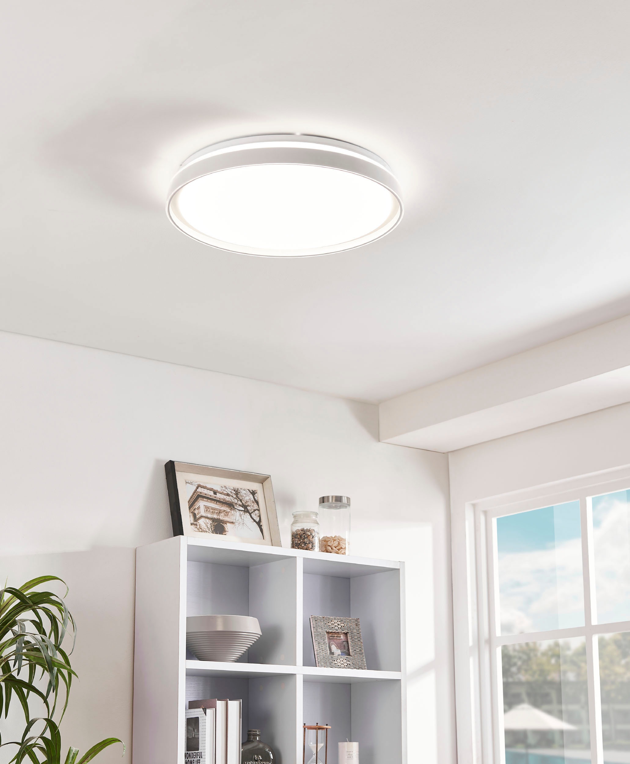 EGLO Deckenleuchte »SELUCI« LED-Modul 1 Stk. warmweiß - kaltweiß Wand-/Deck günstig online kaufen