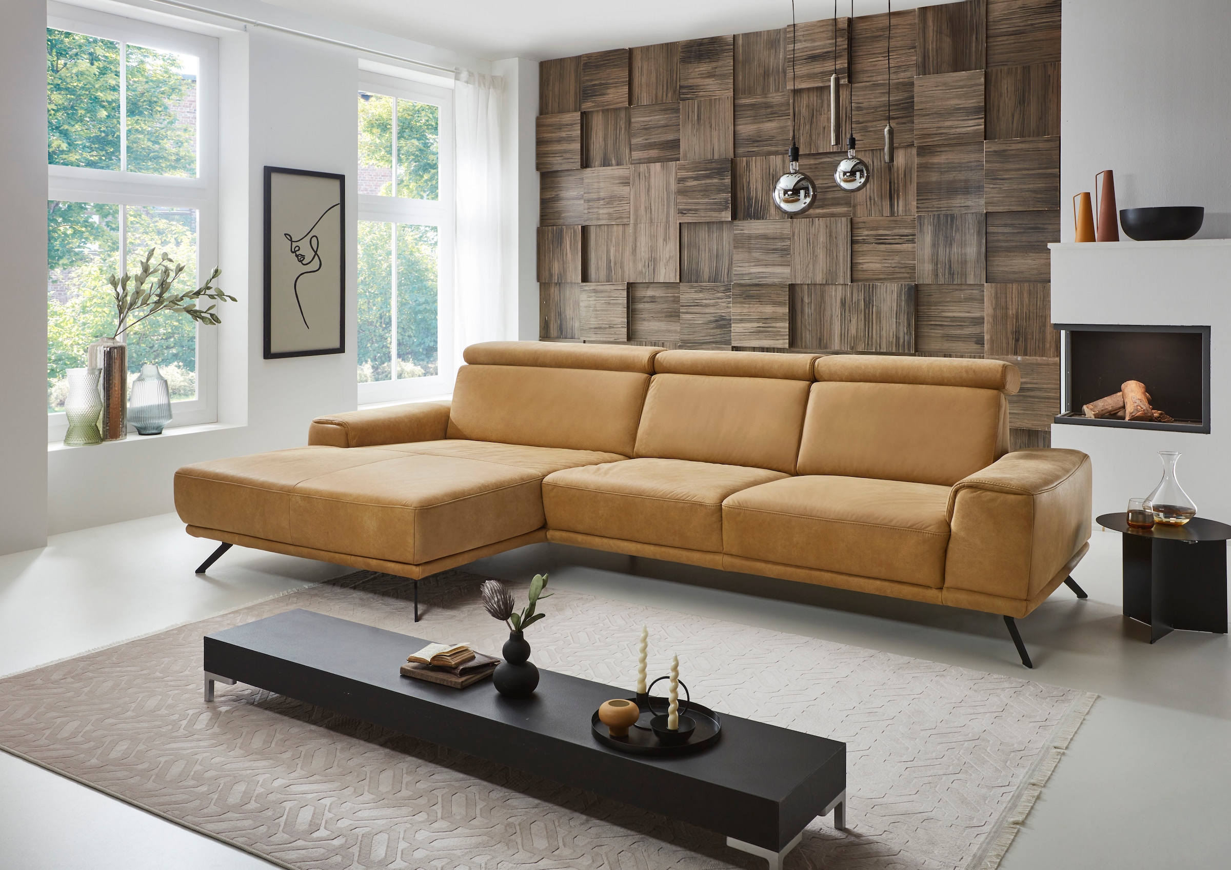 Die PlanBar Ecksofa PN-EM22041 L-Form, wahlweise motorisches Canape oder Si günstig online kaufen