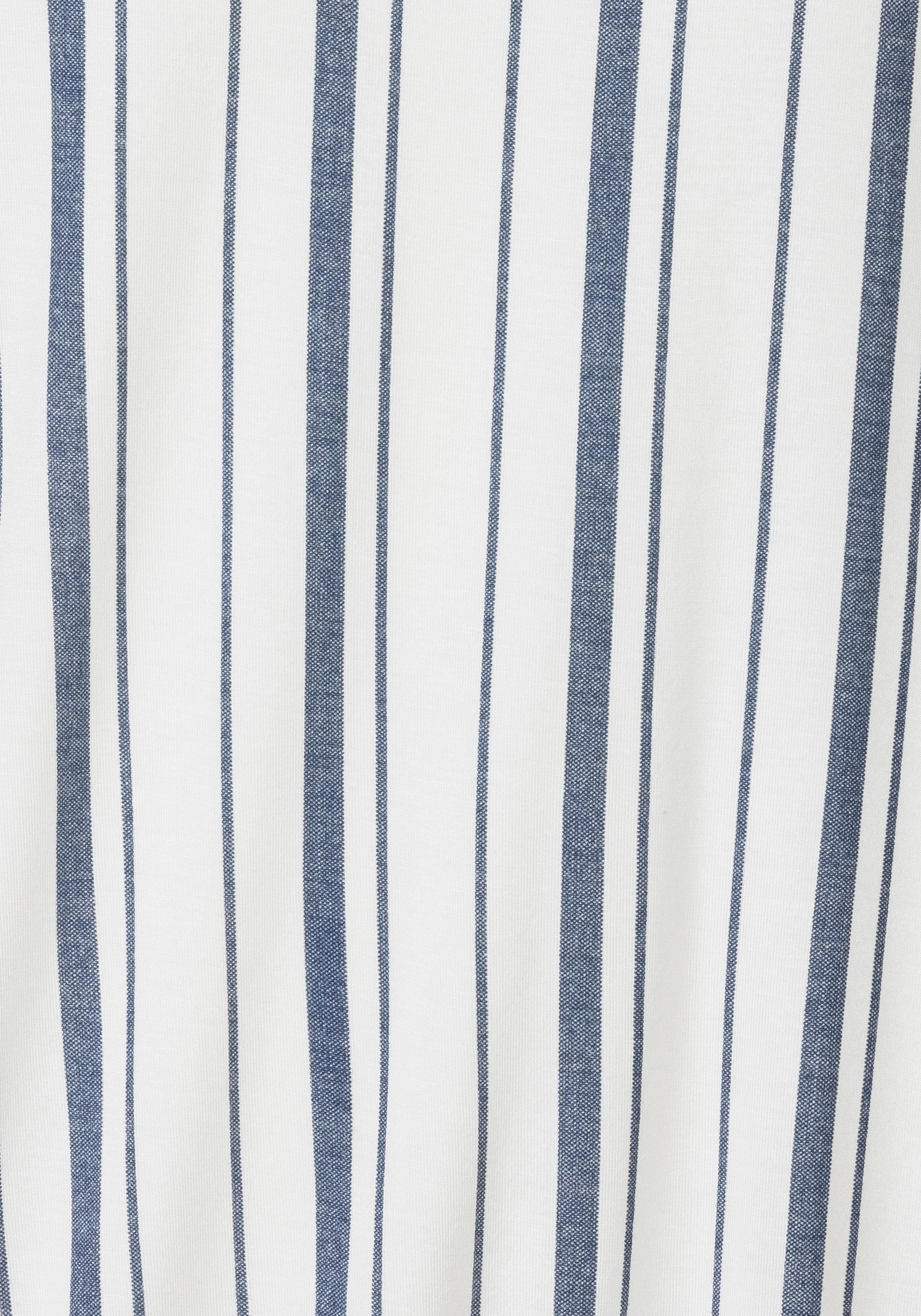 Beachtime Kurzarmshirt »mit Streifendesign«, aus weichem Viskose-Stretch