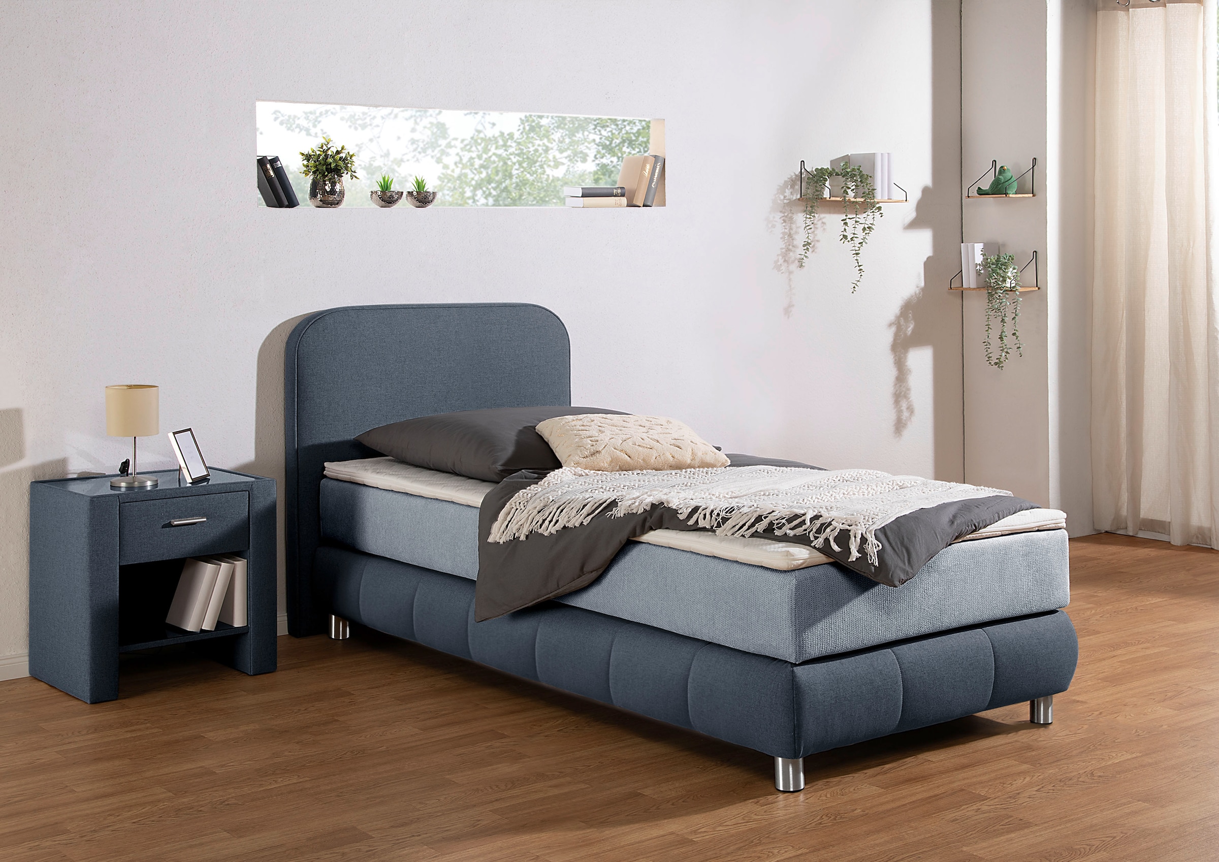 Home affaire Boxspringbett »Cesson, in verschiedenen Breiten«, inkl. Topper, wahlweise in H2, H3 oder H4 erhältlich