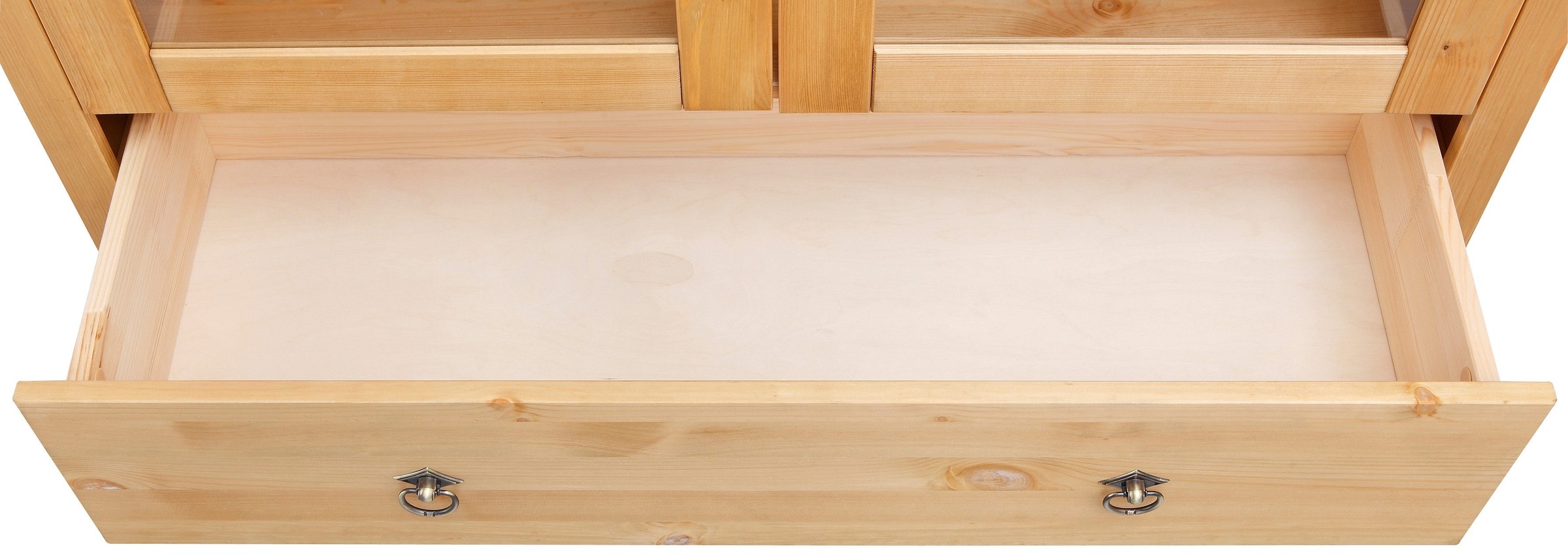 Home affaire Highboard »Gotland«, Vitrine, Breite 101 cm, Türen mit Glaseinsätzen, aus massiver Kiefer