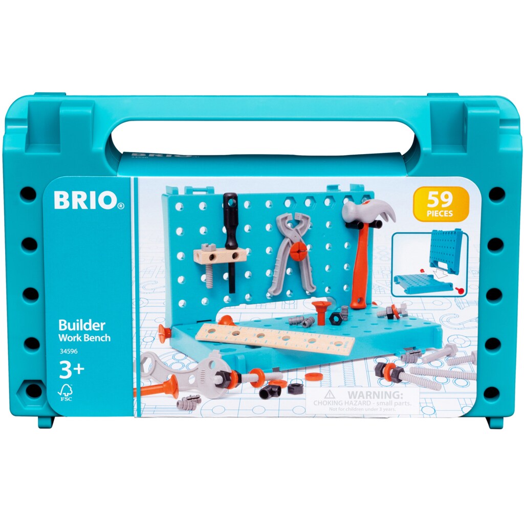 BRIO® Spielwerkzeug »Builder Werkbank-Koffer«, (Set)