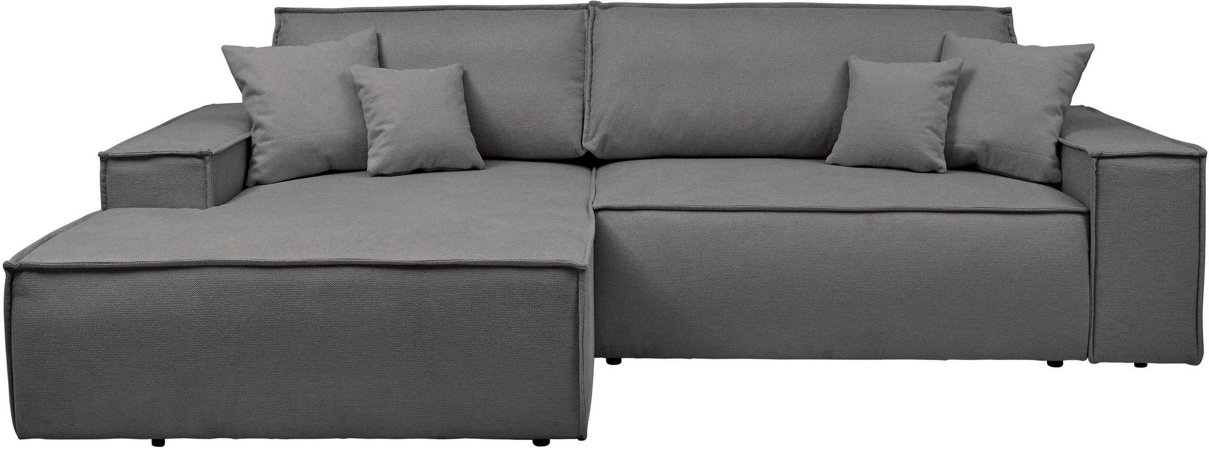 andas Ecksofa »FINNLEY Schlafsofa 267 cm, L-Form mit Schlaffunktion & Bettk günstig online kaufen
