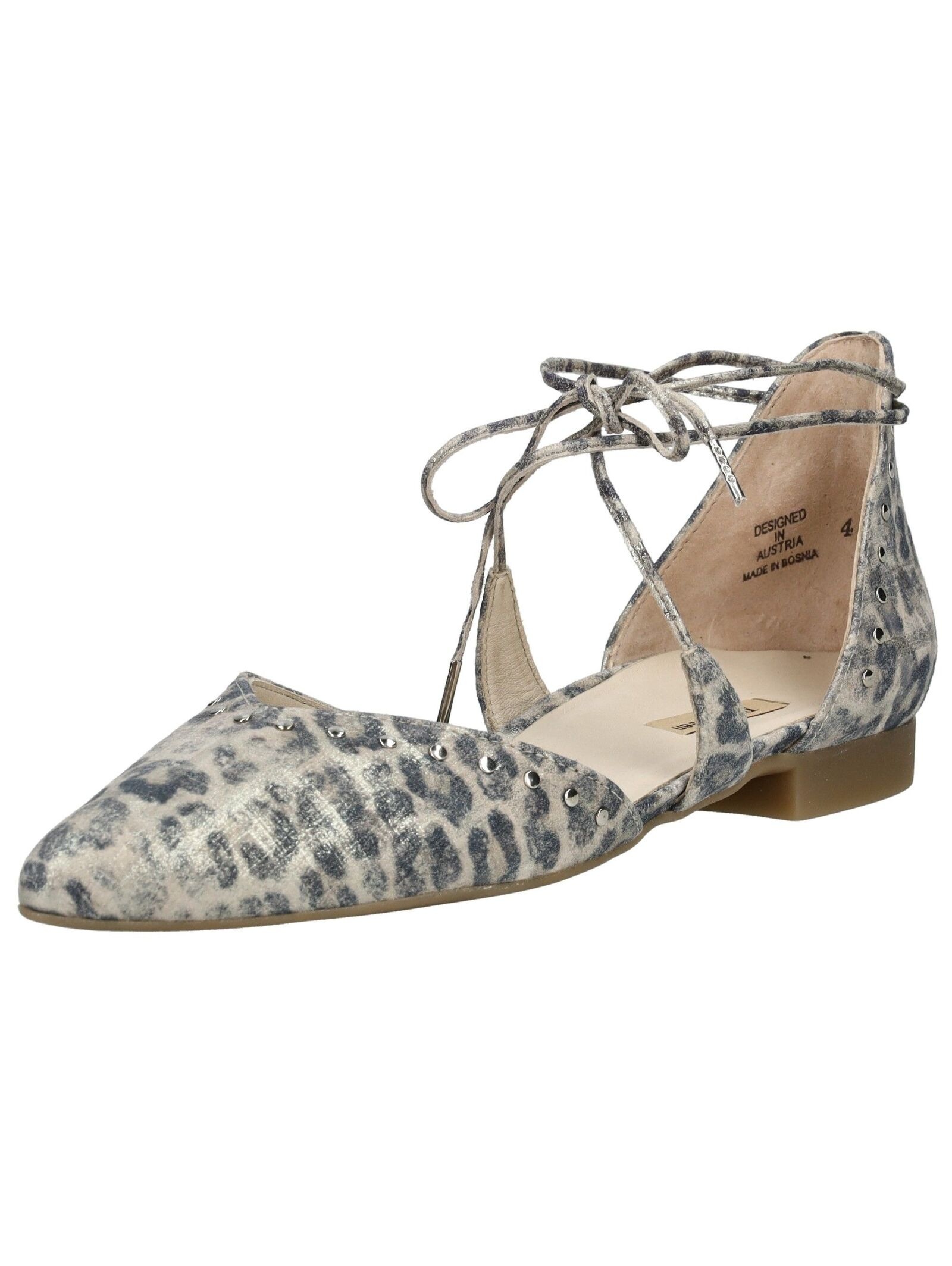 PAUL GREEN Ballerina »Ballerinas Veloursleder« Leopard 42 42 Verschluss: Schnürung