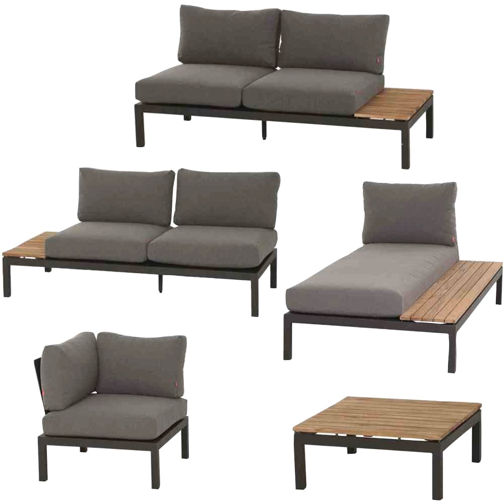 Siena Garden Gartenlounge-Set »Alvida«, (5 tlg.)