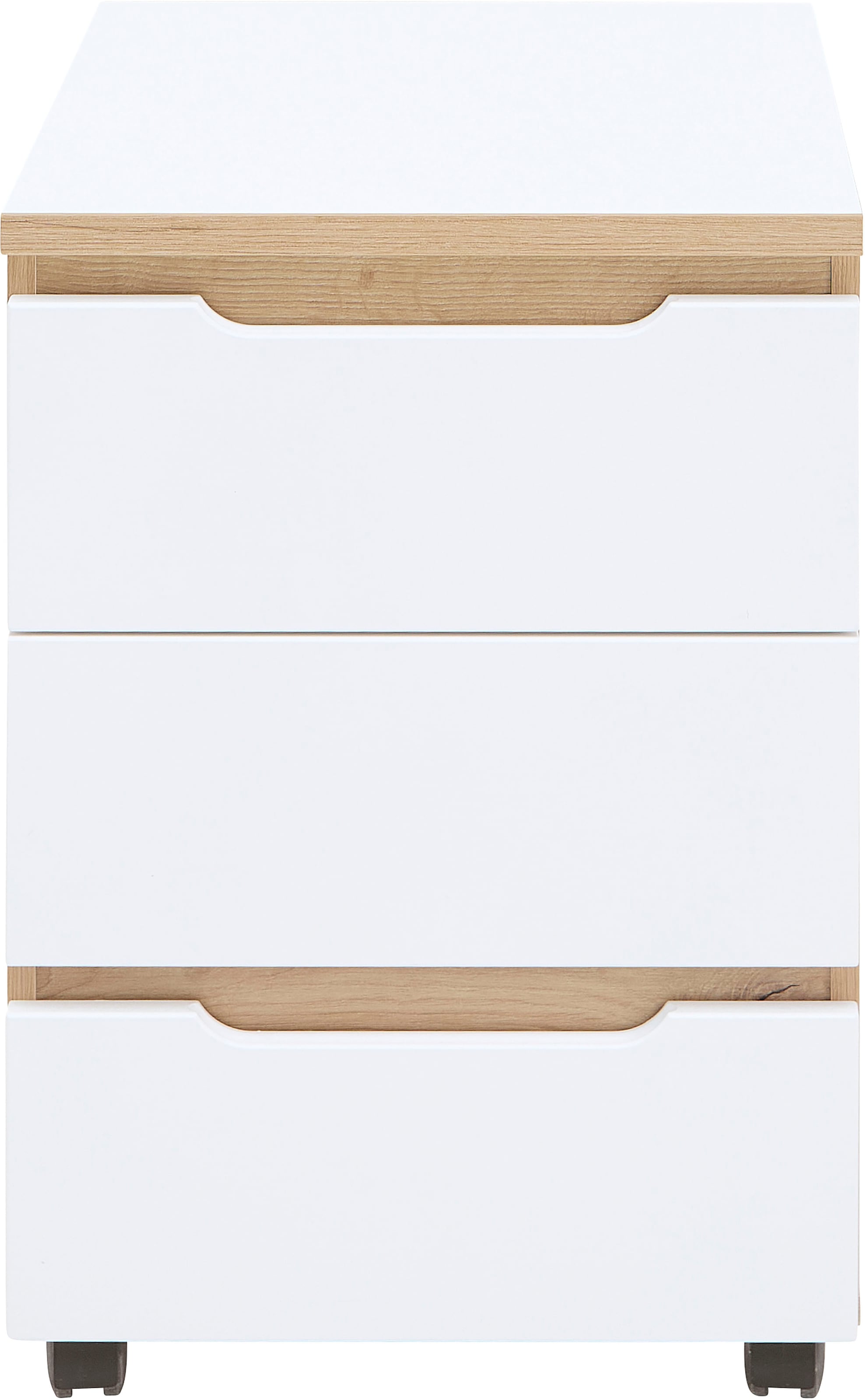 Innostyle Container »Memphis Rollcontainer,45x66x55cm (B/H/T)«, (1 St.), 3 Schubkästen, Soft-Close, ABS-Kantenschutz, 2 Rollen mit Bremse