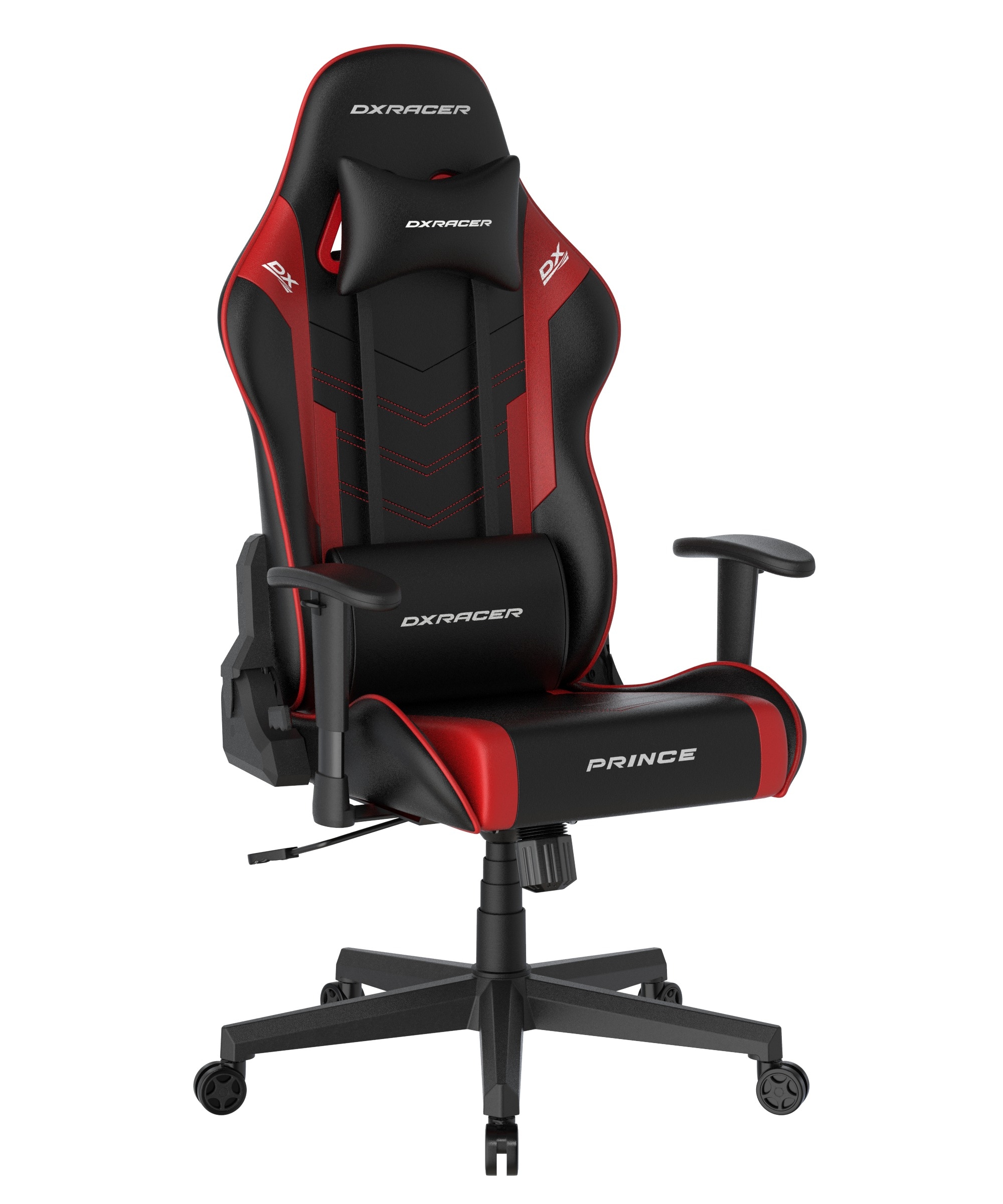DXRacer Gaming-Stuhl »Prince Gaming Chair Regular L, PVC, schwarz rot«