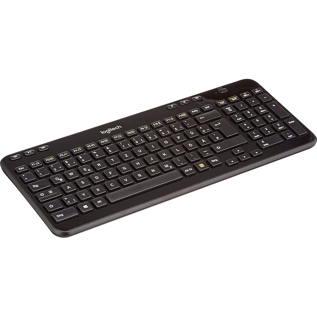 Logitech Tastatur »Wireless Keyboard K360 - DE-Layout«, (Ziffernblock)