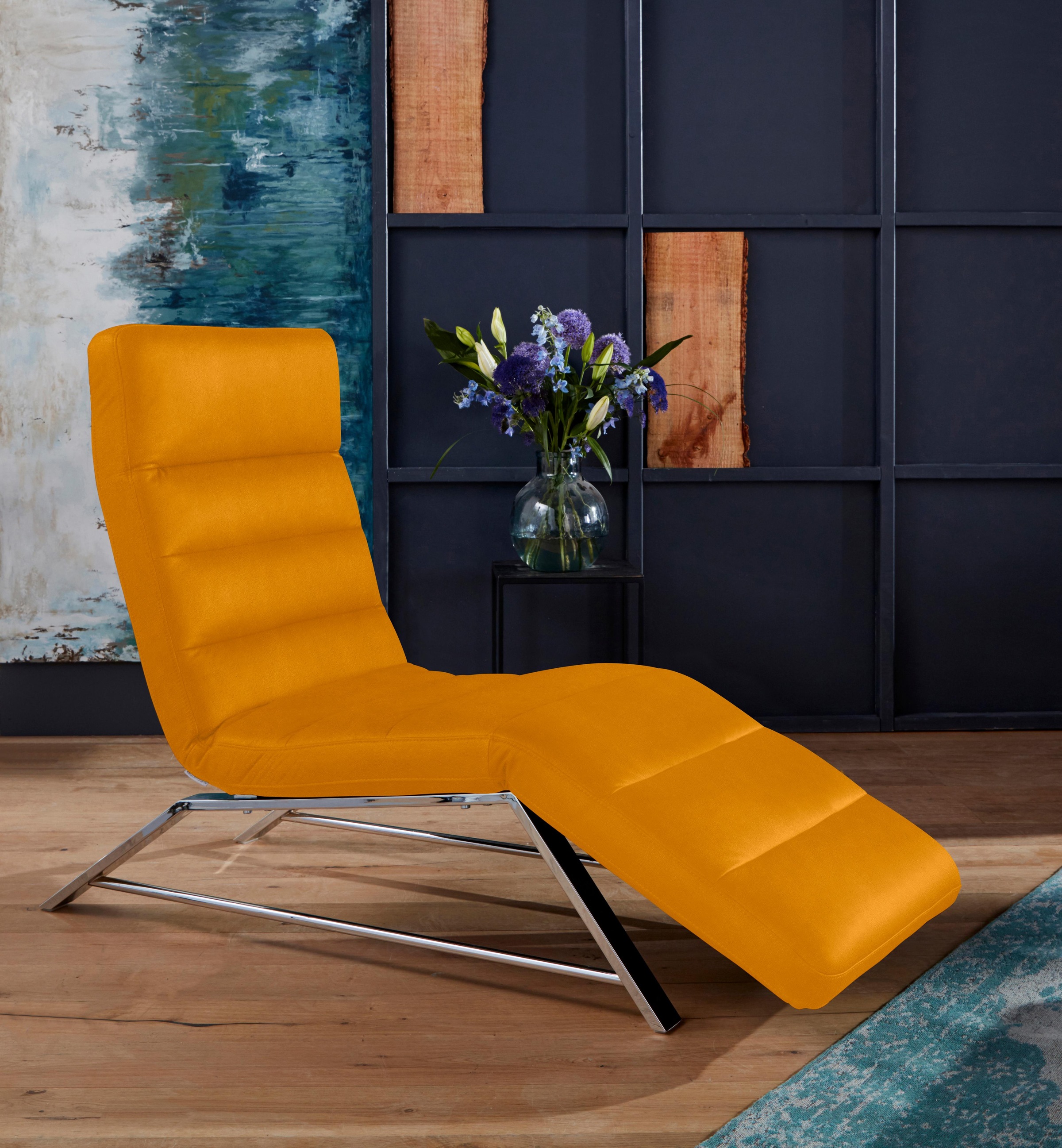 W.SCHILLIG Relaxliege »daily dreams«, Funktionsliege wahlweise mit Motor, Gestell Chrom, Breite 65 cm