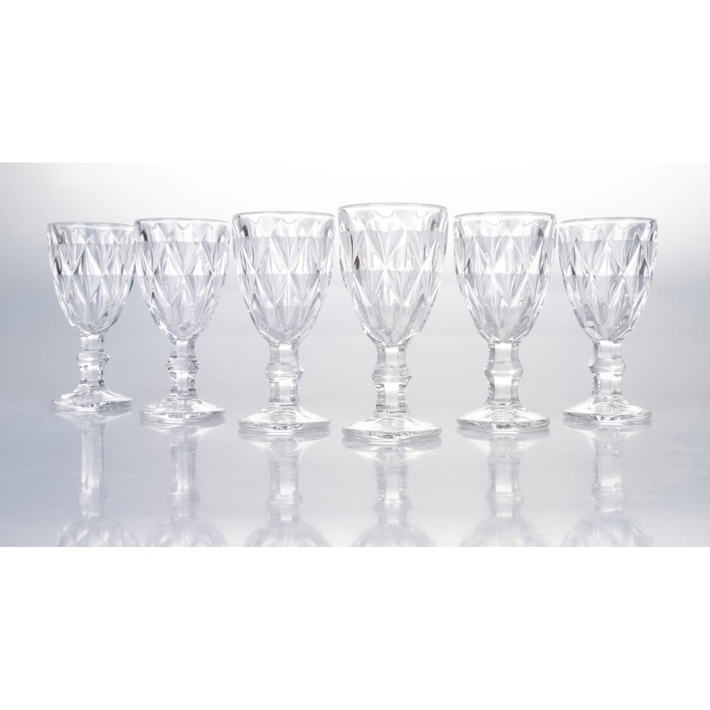 Villa d'Este Likörglas »Prisma Transparent«, (Set, 6 tlg.)