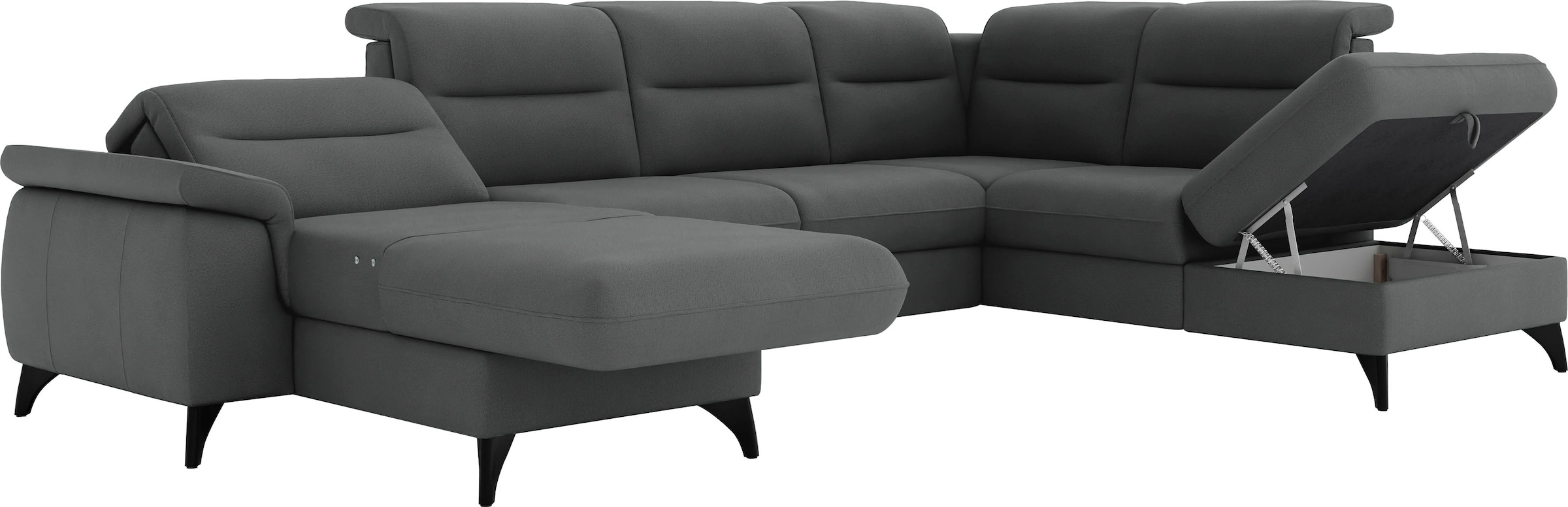 sit&more Wohnlandschaft »Astoria U-Form«, wahlweise mit motorischer Relaxfunktion