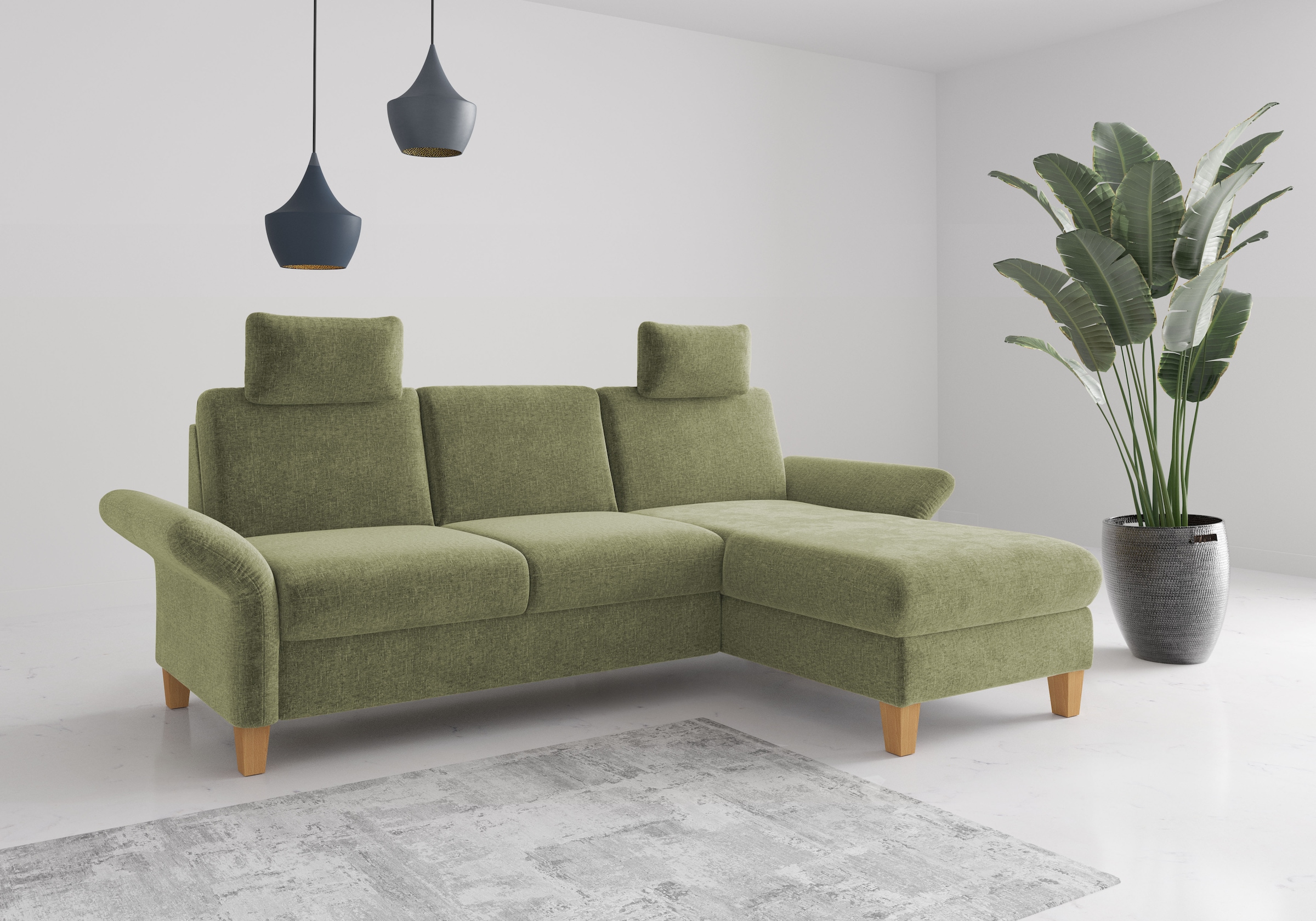 Home affaire Ecksofa »Rochelle, L-Form«, wahlweise mit Armteilverstellung, günstig online kaufen
