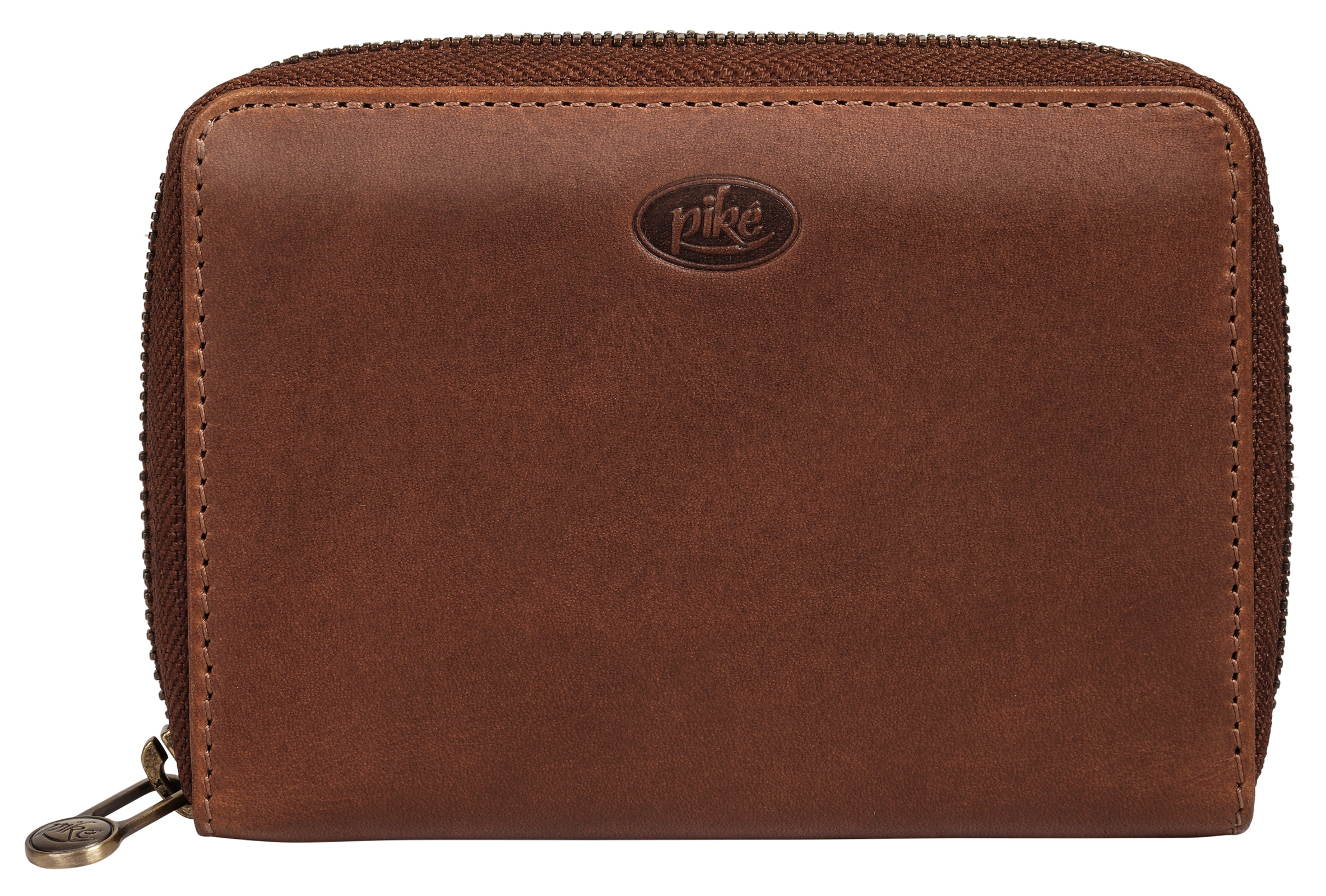 PIKÉ Geldbörse echt Leder braun