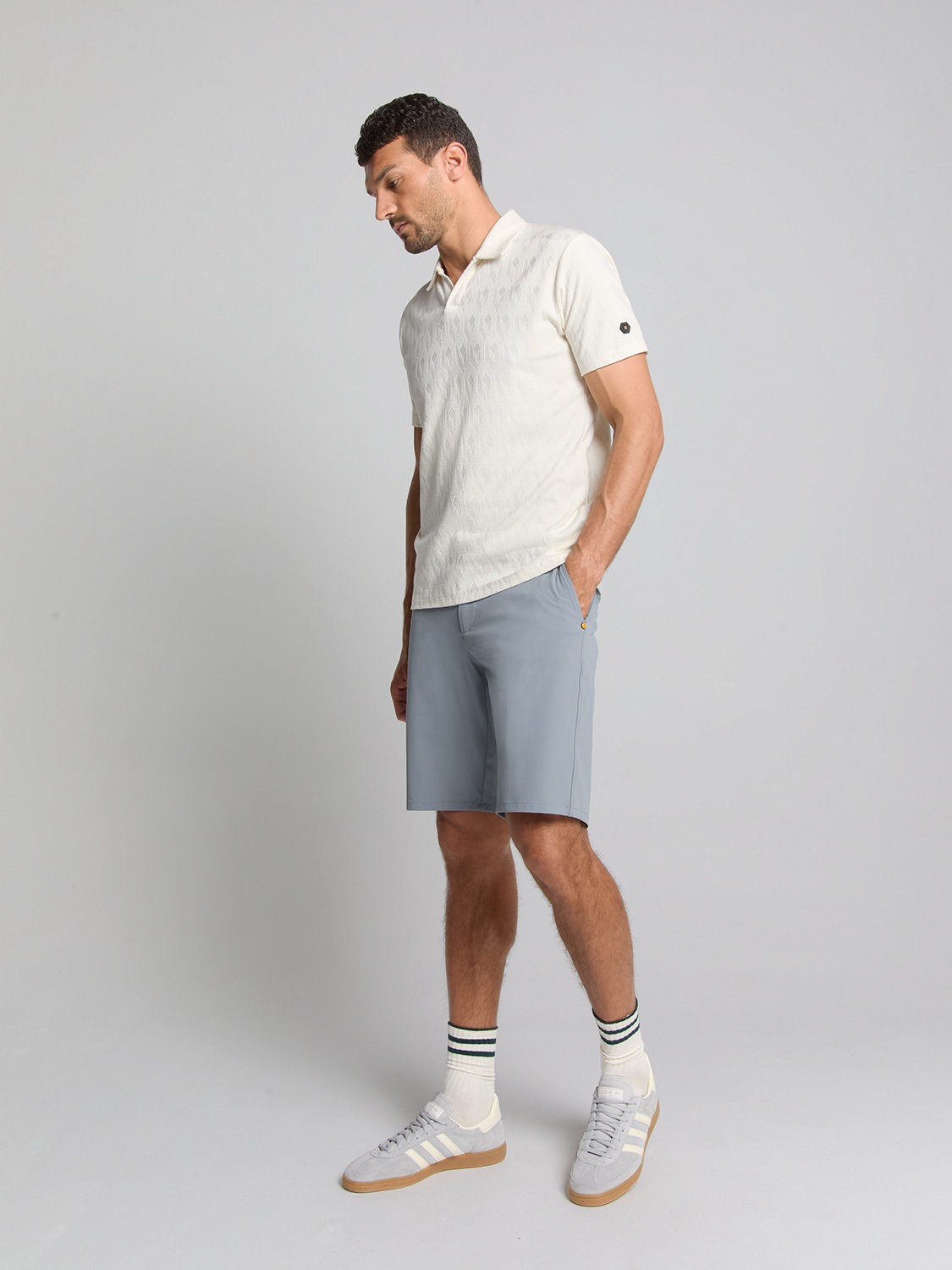 NO EXCESS T-Shirt »No Excess Jacquard Poloshirt«