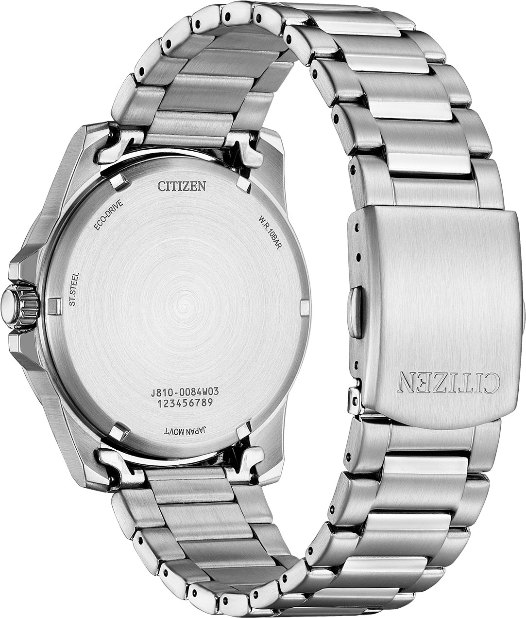 Citizen Solaruhr, Armbanduhr, Herrenuhr, Edelstahlarmband, bis 10 bar wasserdicht, Datum