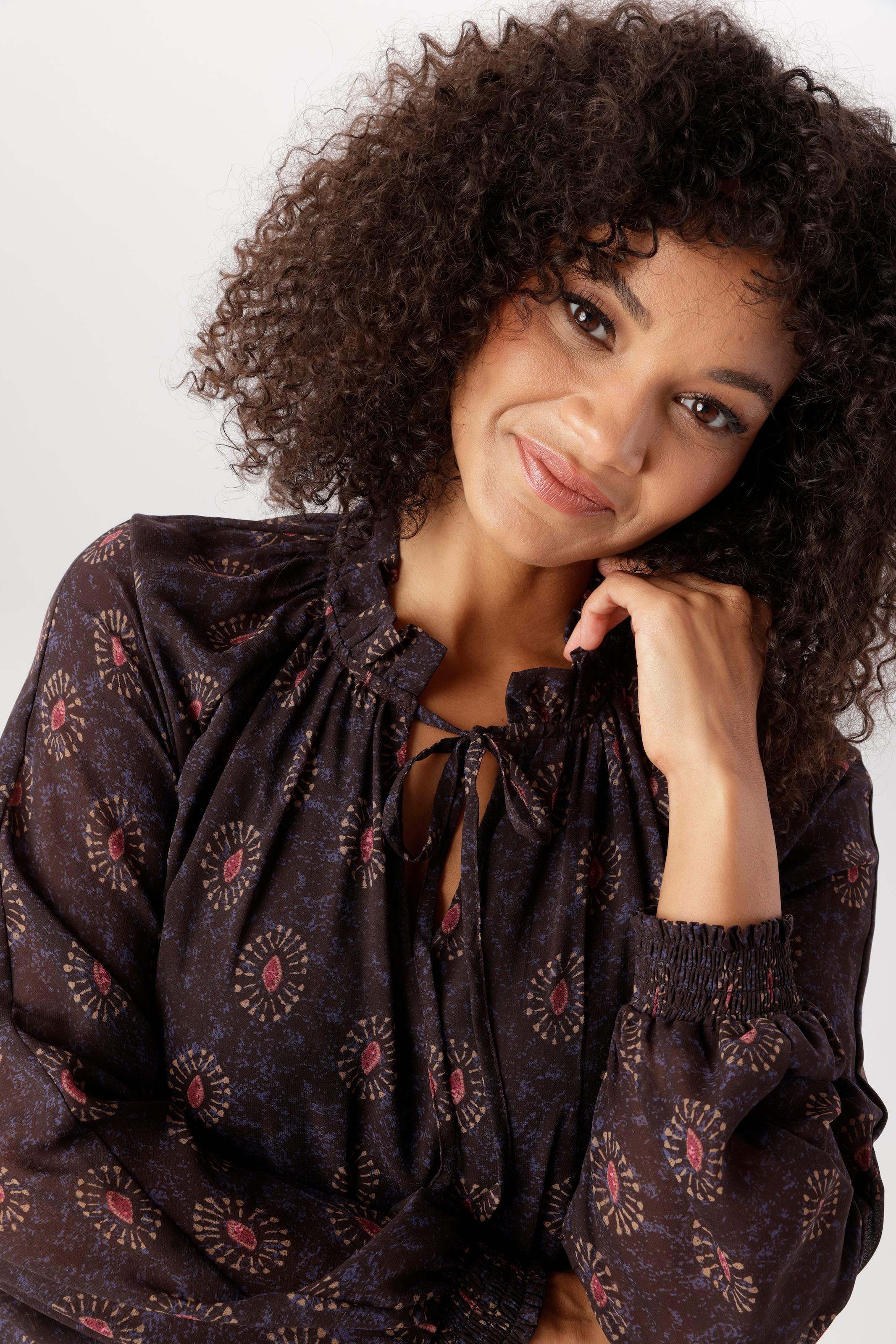 Aniston PLUS Chiffonkleid mit Volant am Saum - NEUE KOLLEKTION