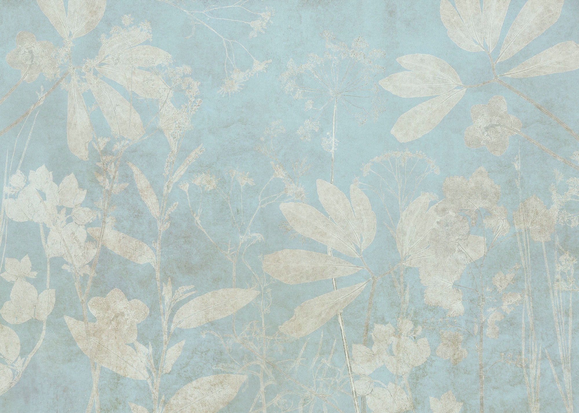 Komar Vliestapete »Digitaldruck Vlies - Jardin sur Papier - Größe 350 x 250 cm«, bedruckt, Wohnzimmer, Schlafzimmer