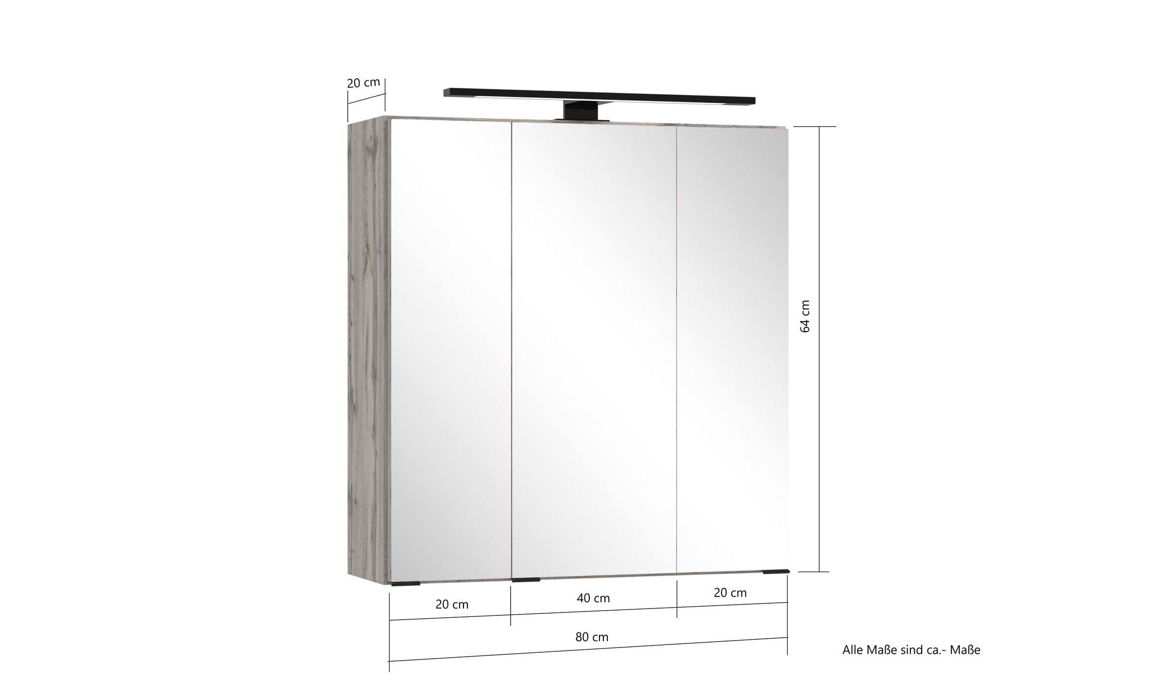 welltime Badmöbel-Set »Welltime, Carlton Waschtisch-Set, 80 oder 120 cm, gestreift«, (2 St.)