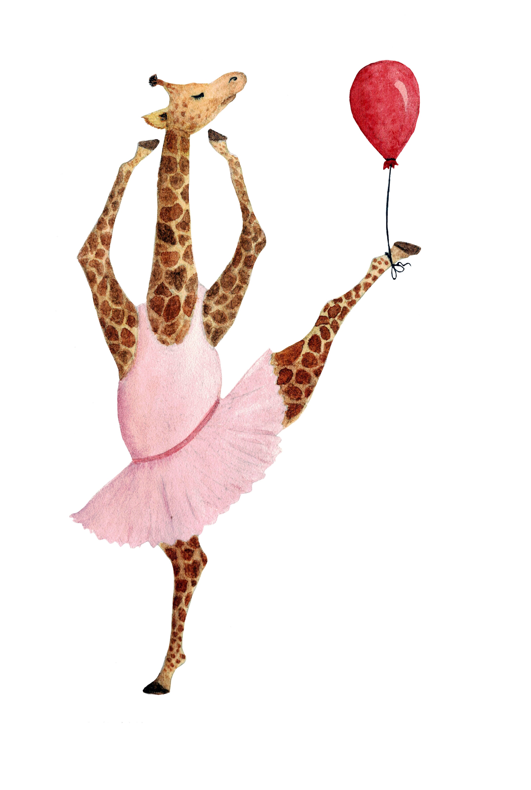 queence Leinwandbild »Ballerina Giraffe« günstig online kaufen