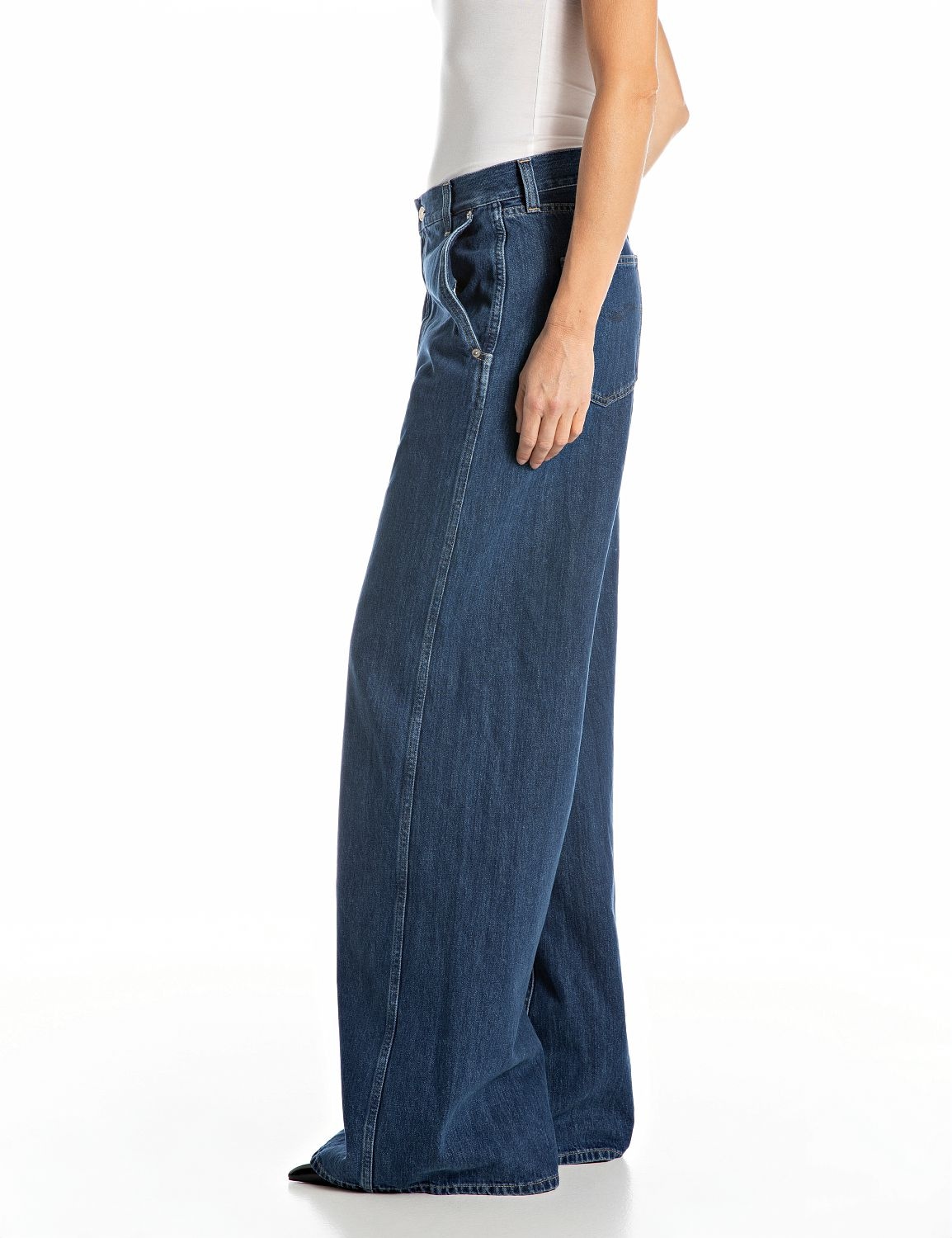 Replay Weite Jeans, in Baumwollqualität